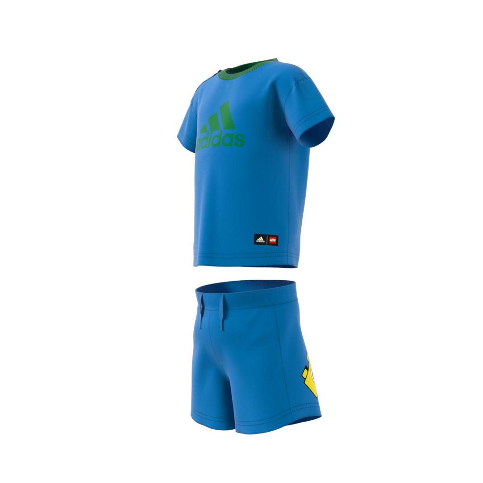 Unisex Kids Classic Lego T-Shirt And Shorts Set, Blue, , large image number 12
