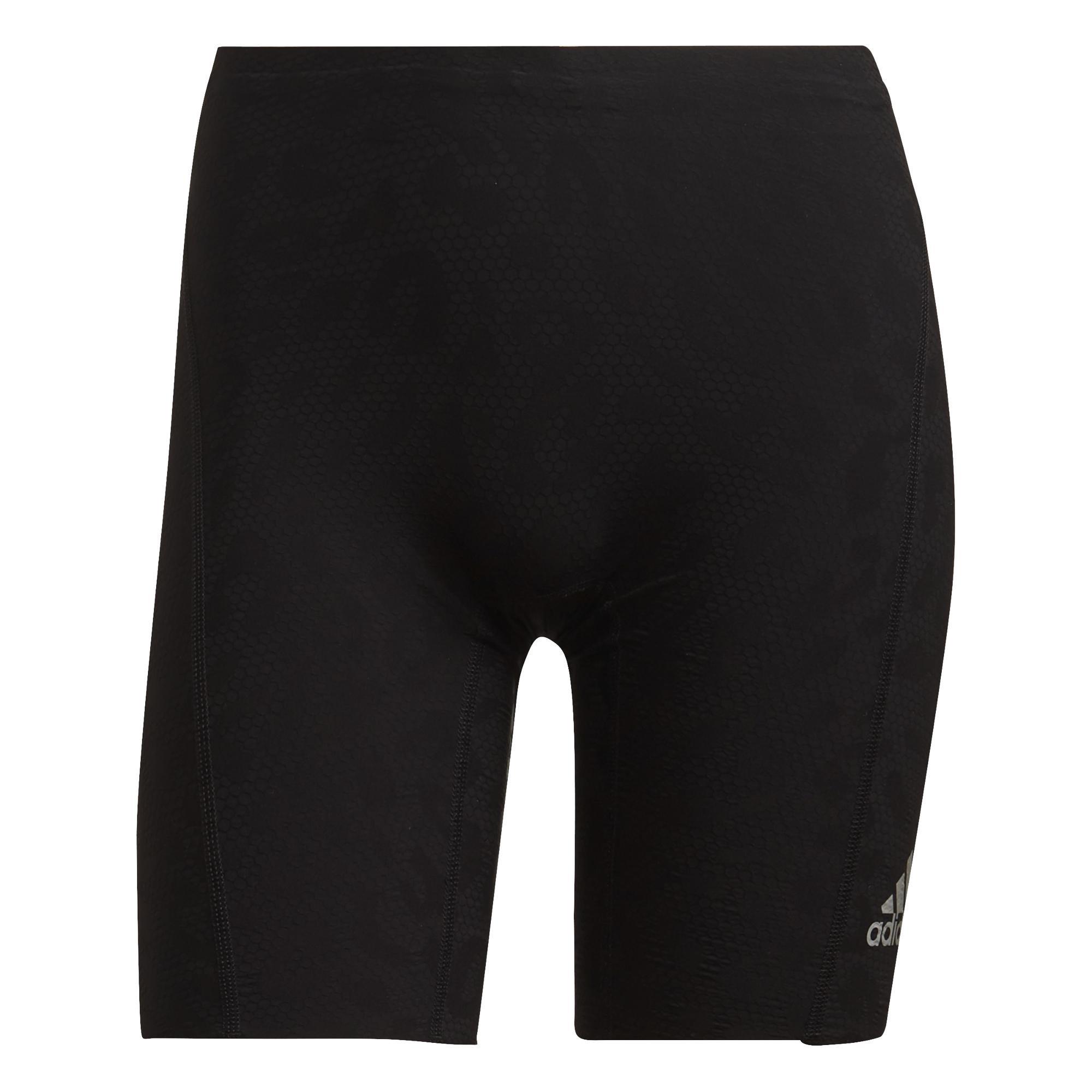 Adizero Primeweave Short Running Leggings, Black, A901_ONE, large image number 1