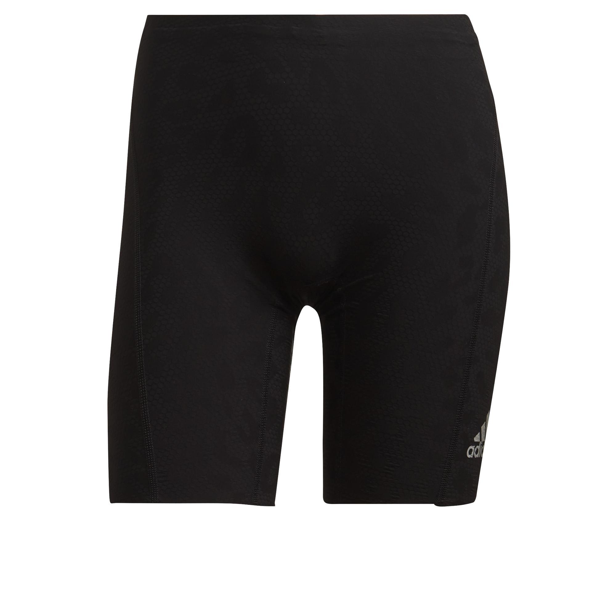 Adizero Primeweave Short Running Leggings, Black, A901_ONE, large image number 3