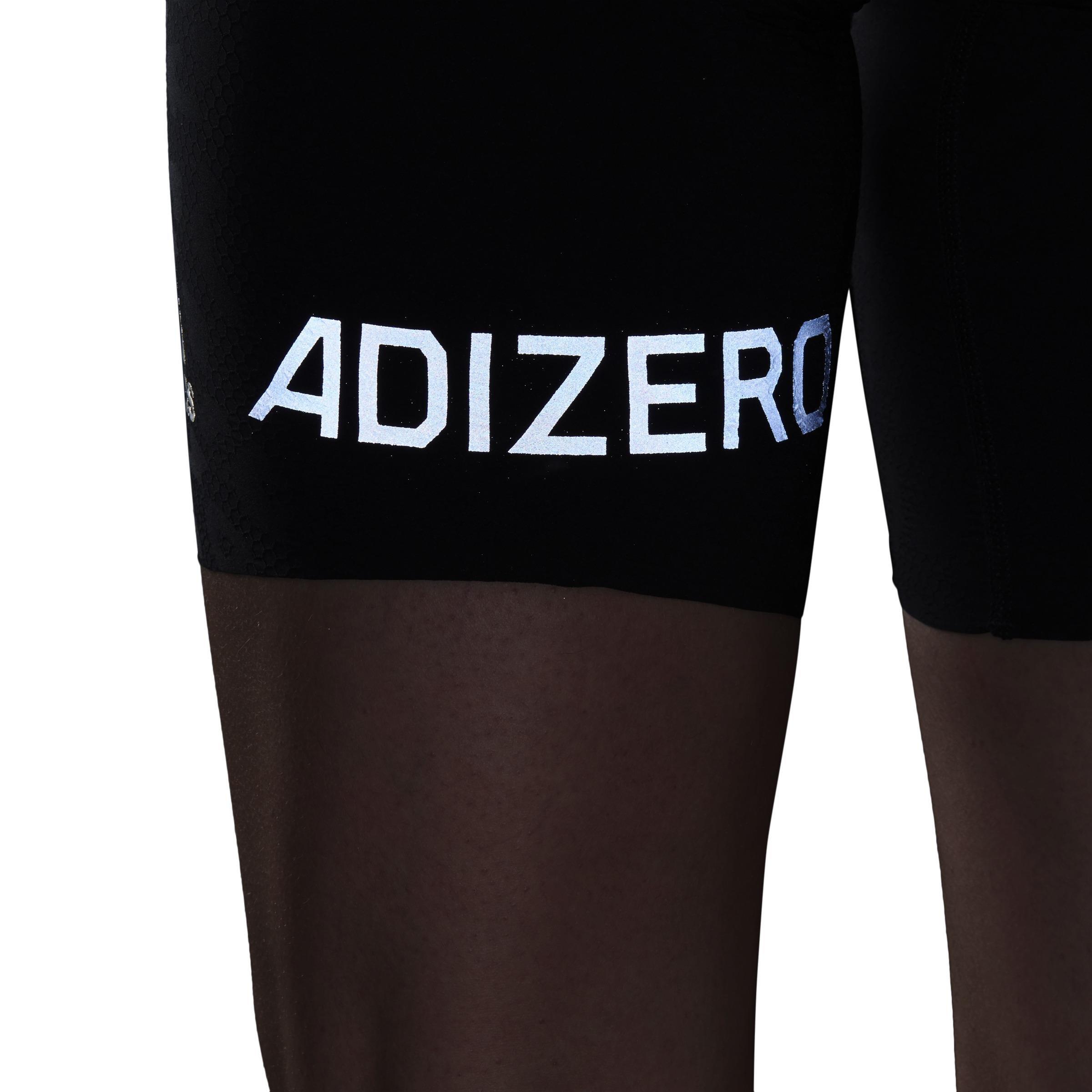 Adizero Primeweave Short Running Leggings, Black, A901_ONE, large image number 7