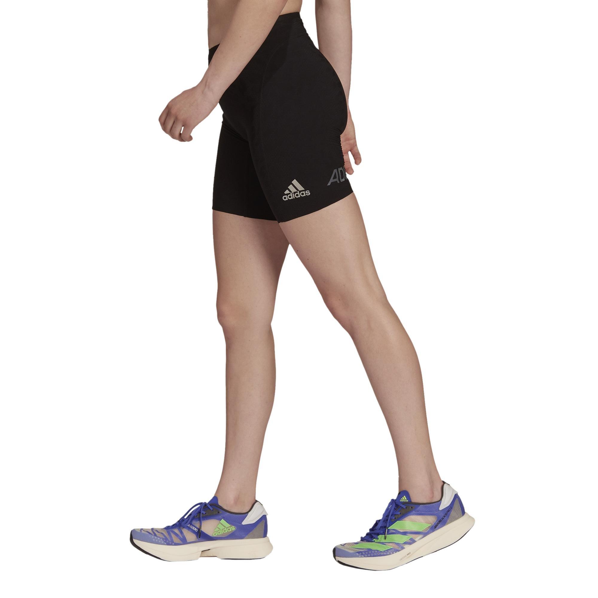 Adizero Primeweave Short Running Leggings, Black, A901_ONE, large image number 15