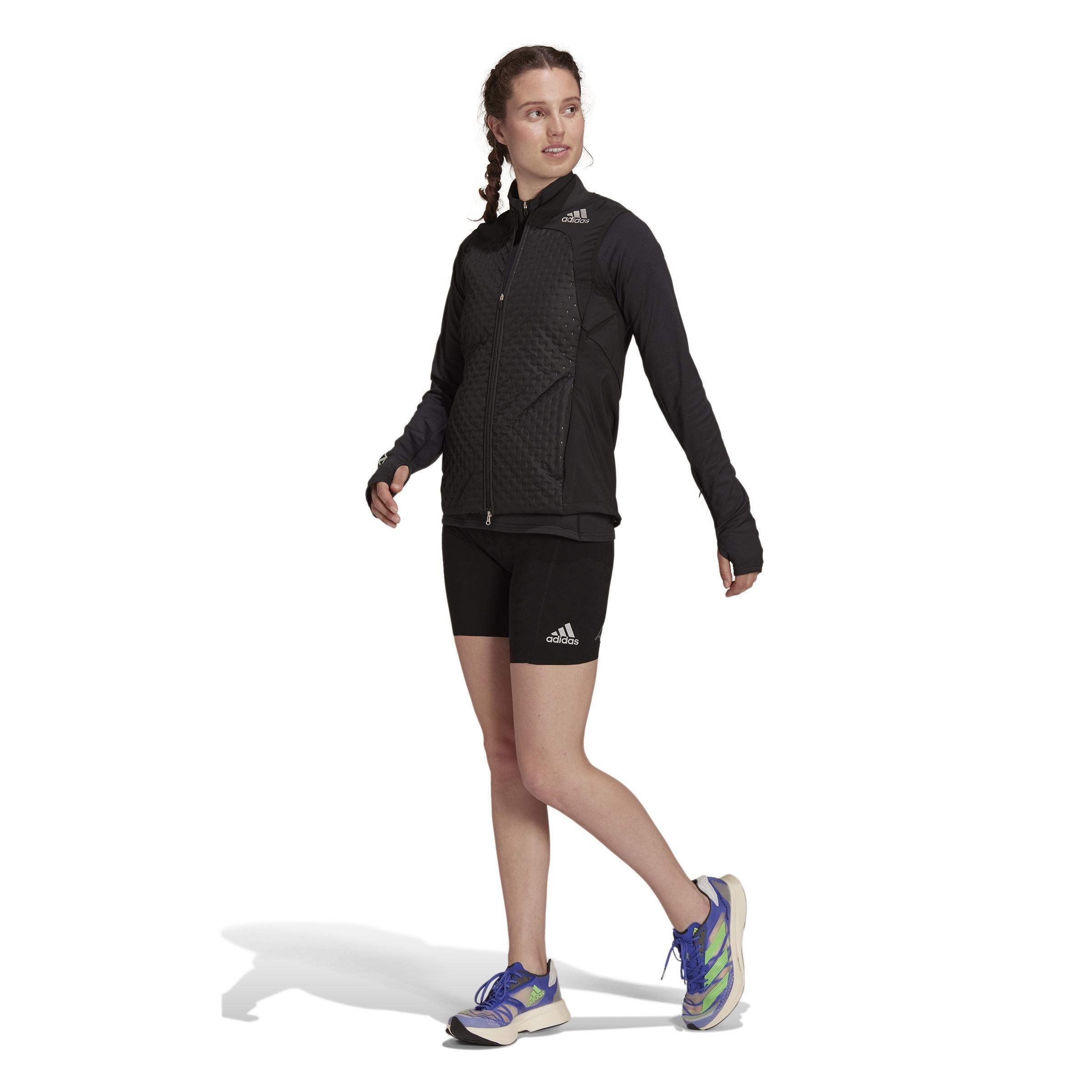 Adizero Primeweave Short Running Leggings, Black, A901_ONE, large image number 17