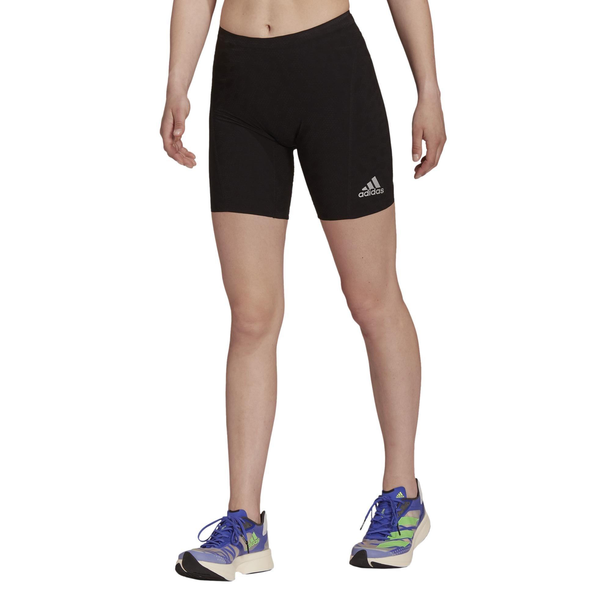 Adizero Primeweave Short Running Leggings, Black, A901_ONE, large image number 20