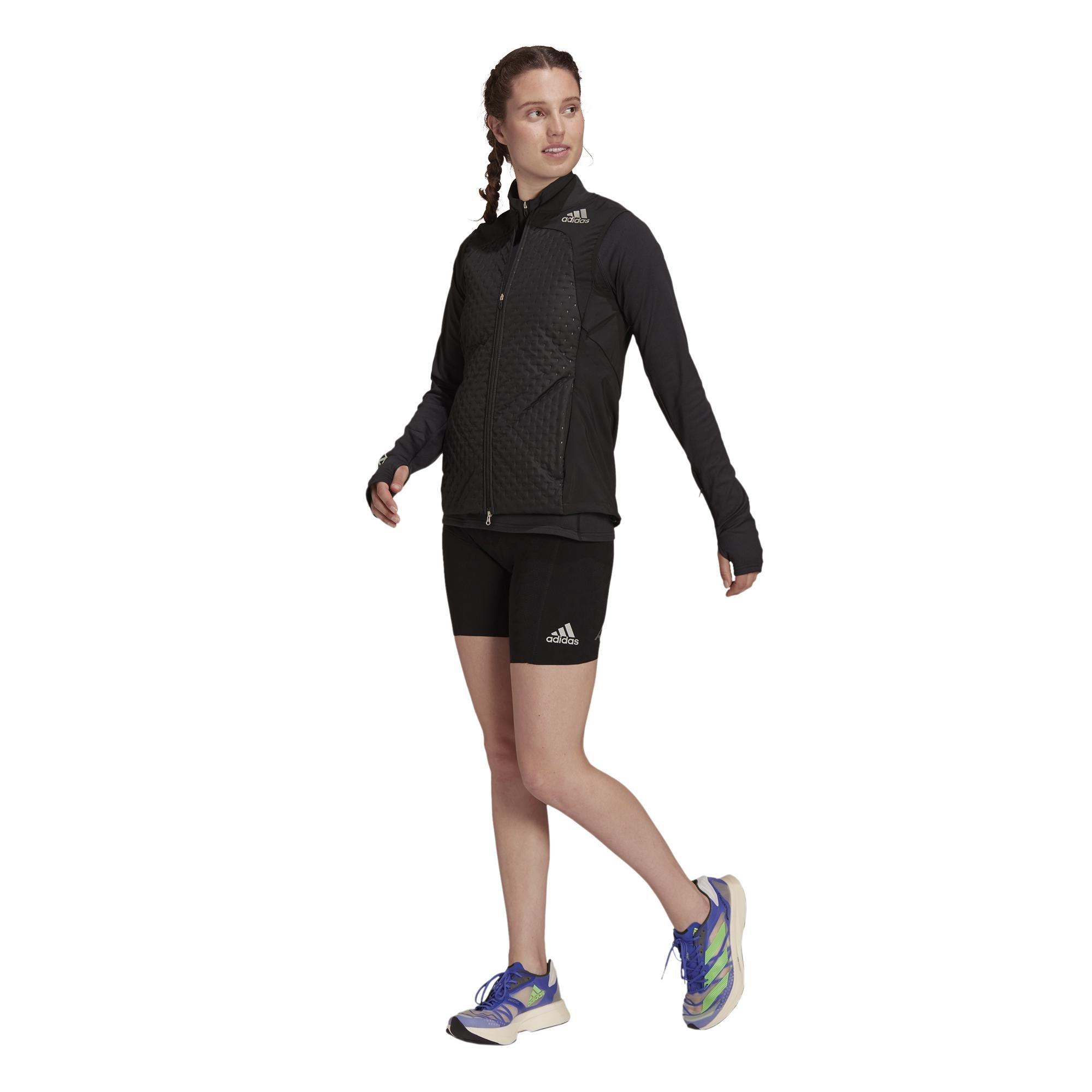 Adizero Primeweave Short Running Leggings, Black, A901_ONE, large image number 22