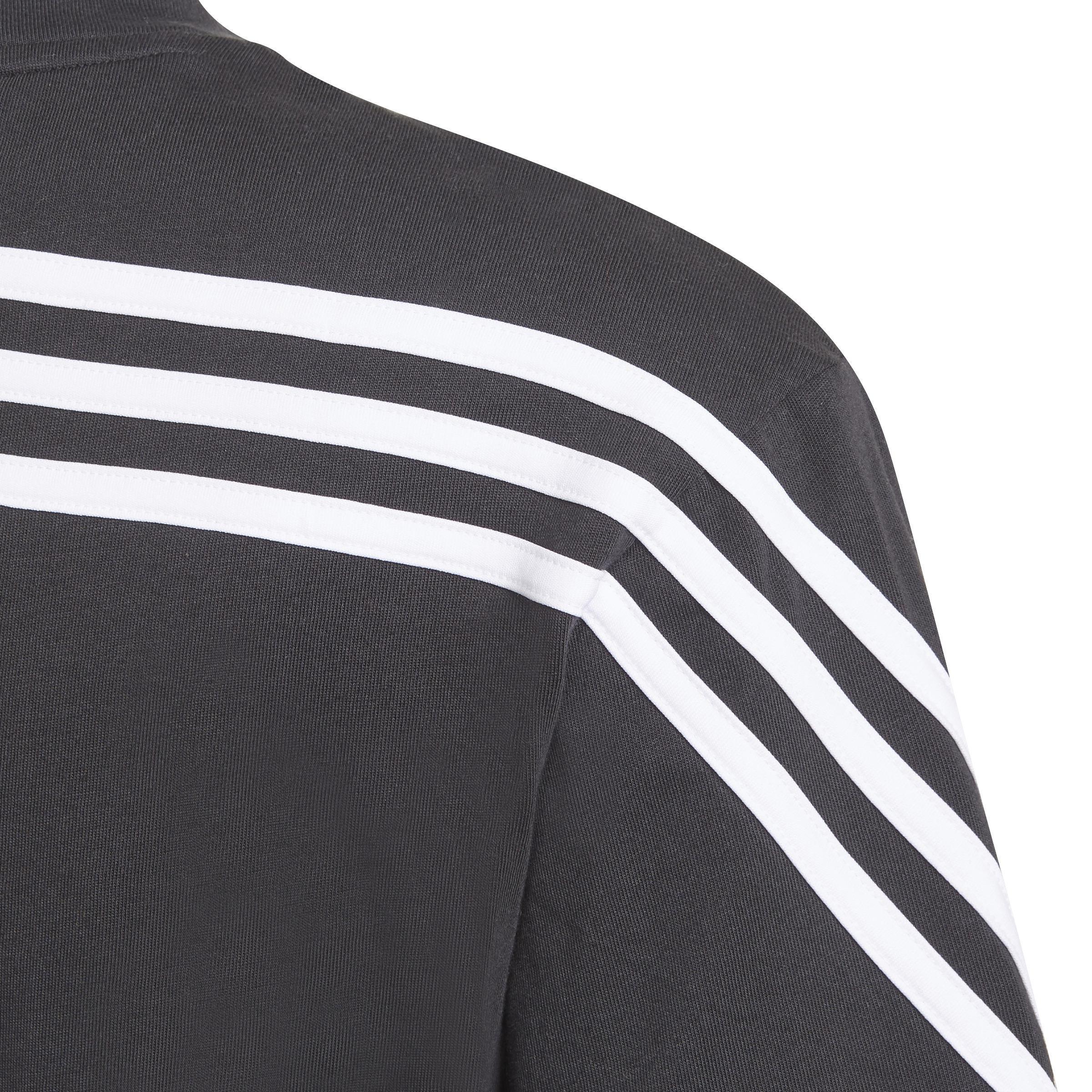 Kids Future Icons 3-Stripes T-shirt, Black, A901_ONE, large image number 2