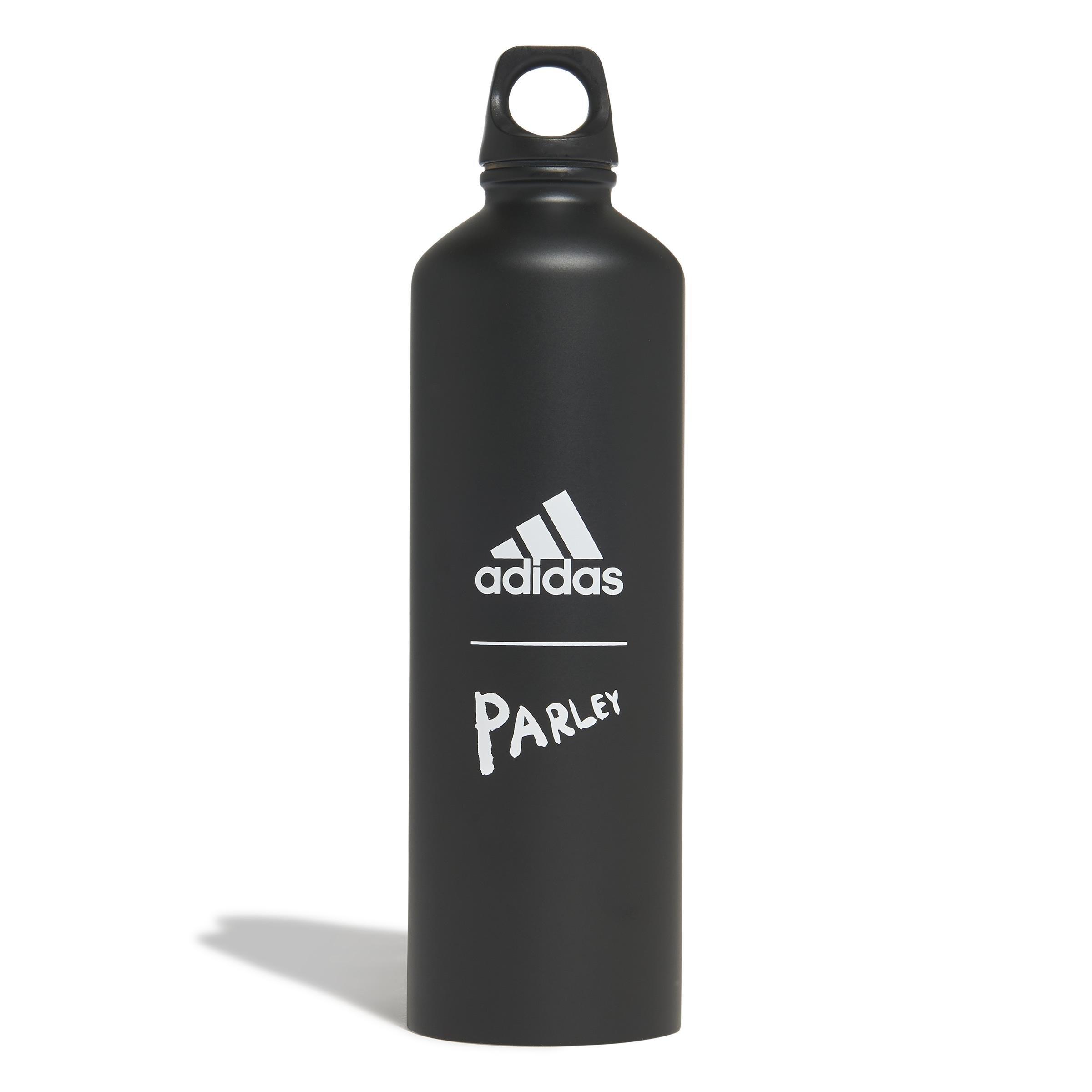Unisex Parley For The Oceans Steel Water Bottle, Black, A901_ONE, large image number 0