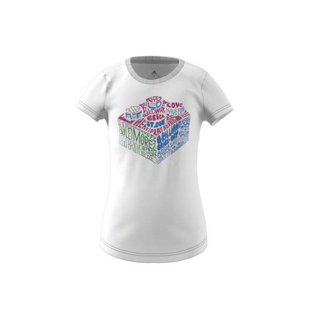 Kids Girls Lego Graphic T-Shirt, White, A901_ONE, large image number 15