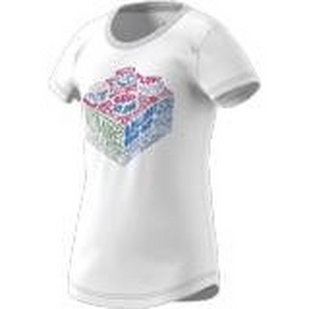 Kids Girls Lego Graphic T-Shirt, White, A901_ONE, large image number 21