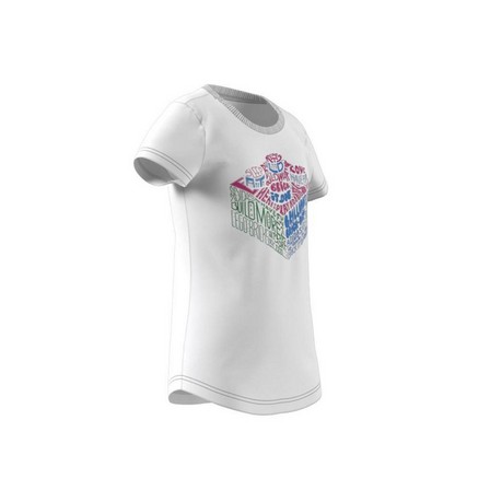Kids Girls Lego Graphic T-Shirt, White, A901_ONE, large image number 23