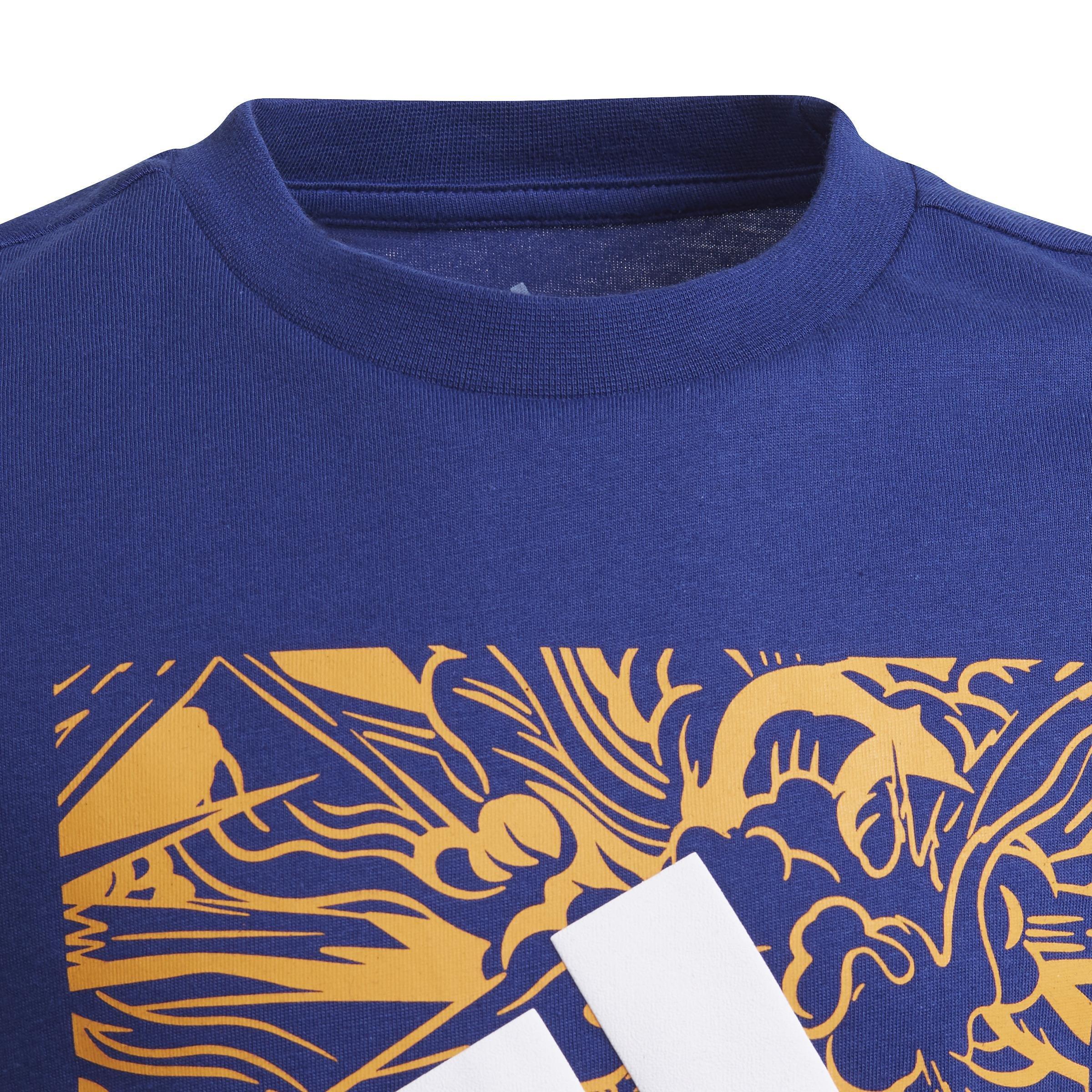 Kids Graphic T-Shirt, Blue, A901_ONE, large image number 3