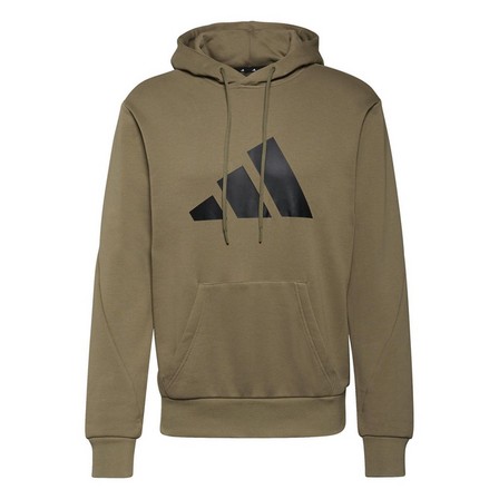 Men Adidas Sportswear Future Icons Logo Graphic Hoodie, Khaki, A901_ONE, large image number 0