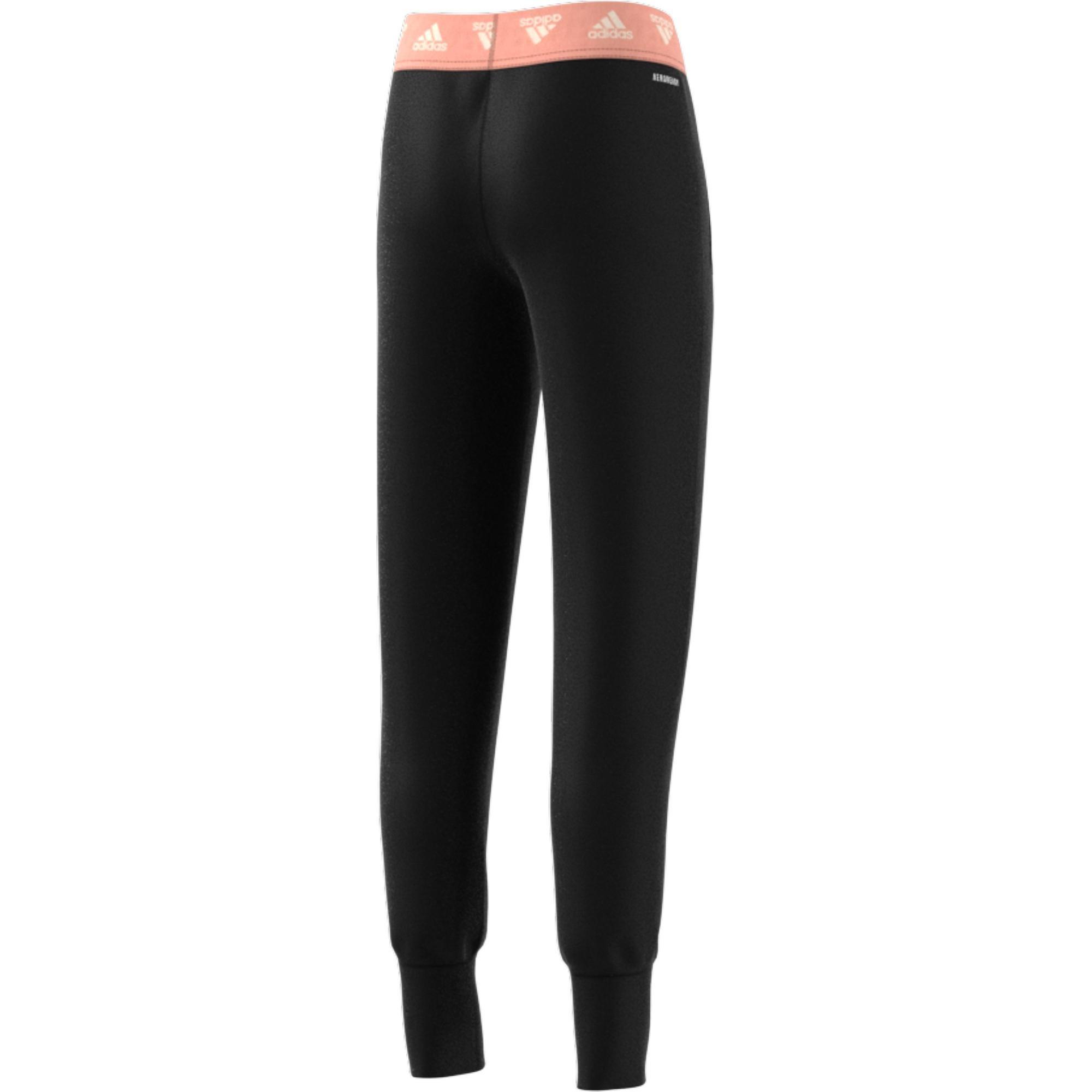 Kids Aeroready Up2Move Cotton Touch Training Tapered-Leg Joggers, Black, A901_ONE, large image number 2