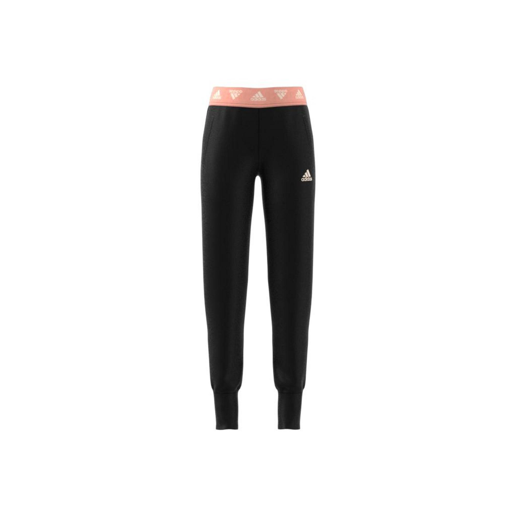 Kids Aeroready Up2Move Cotton Touch Training Tapered-Leg Joggers, Black, A901_ONE, large image number 16