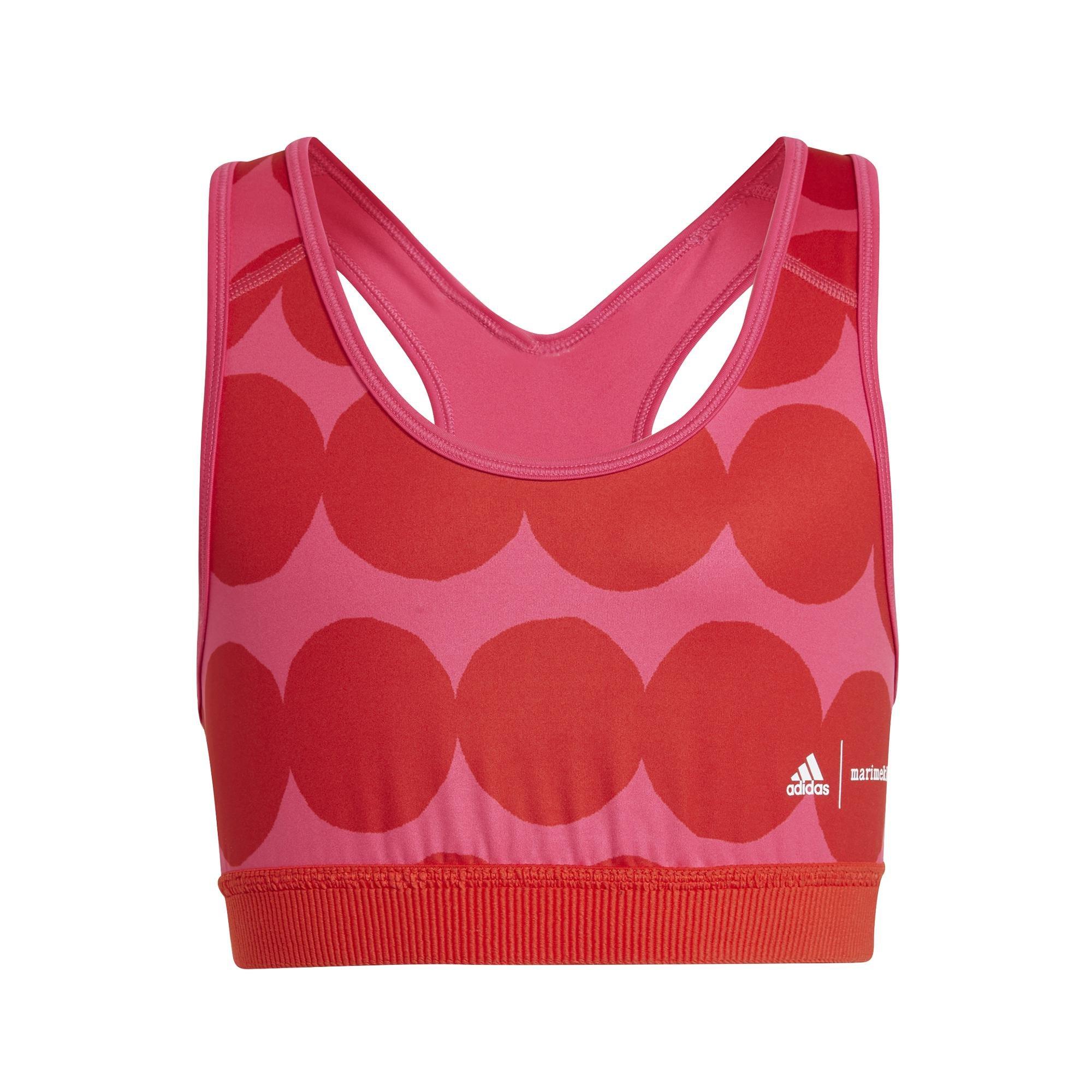 Kids Marimekko Primegreen Aeroready Training Bra, Pink, , large image number 0