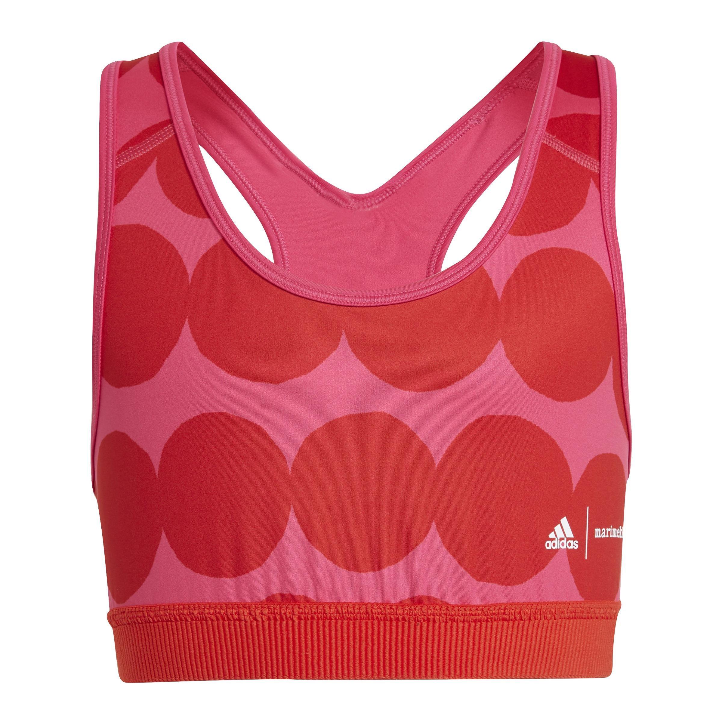 Kids Marimekko Primegreen Aeroready Training Bra, Pink, , large image number 4