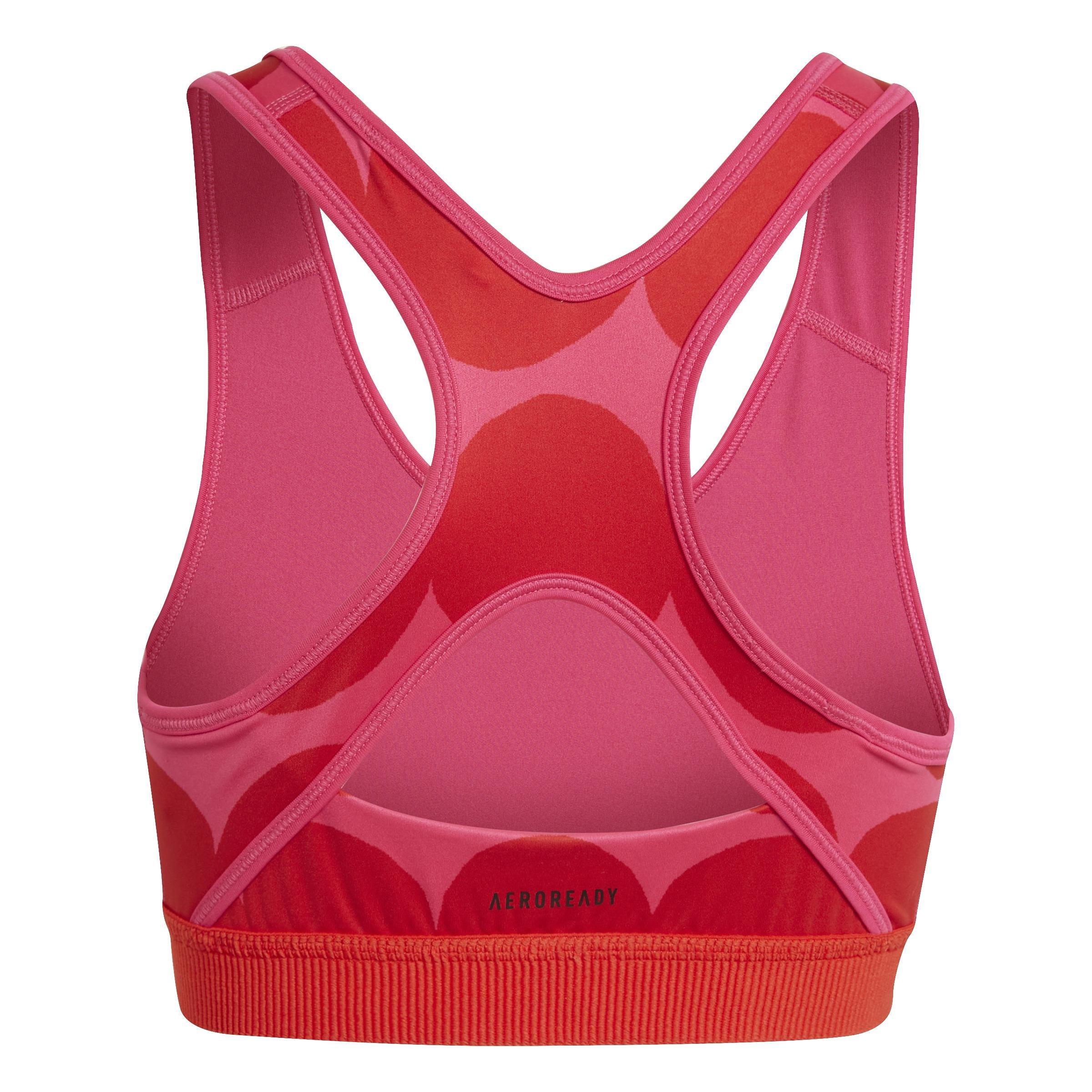 Kids Marimekko Primegreen Aeroready Training Bra, Pink, , large image number 6