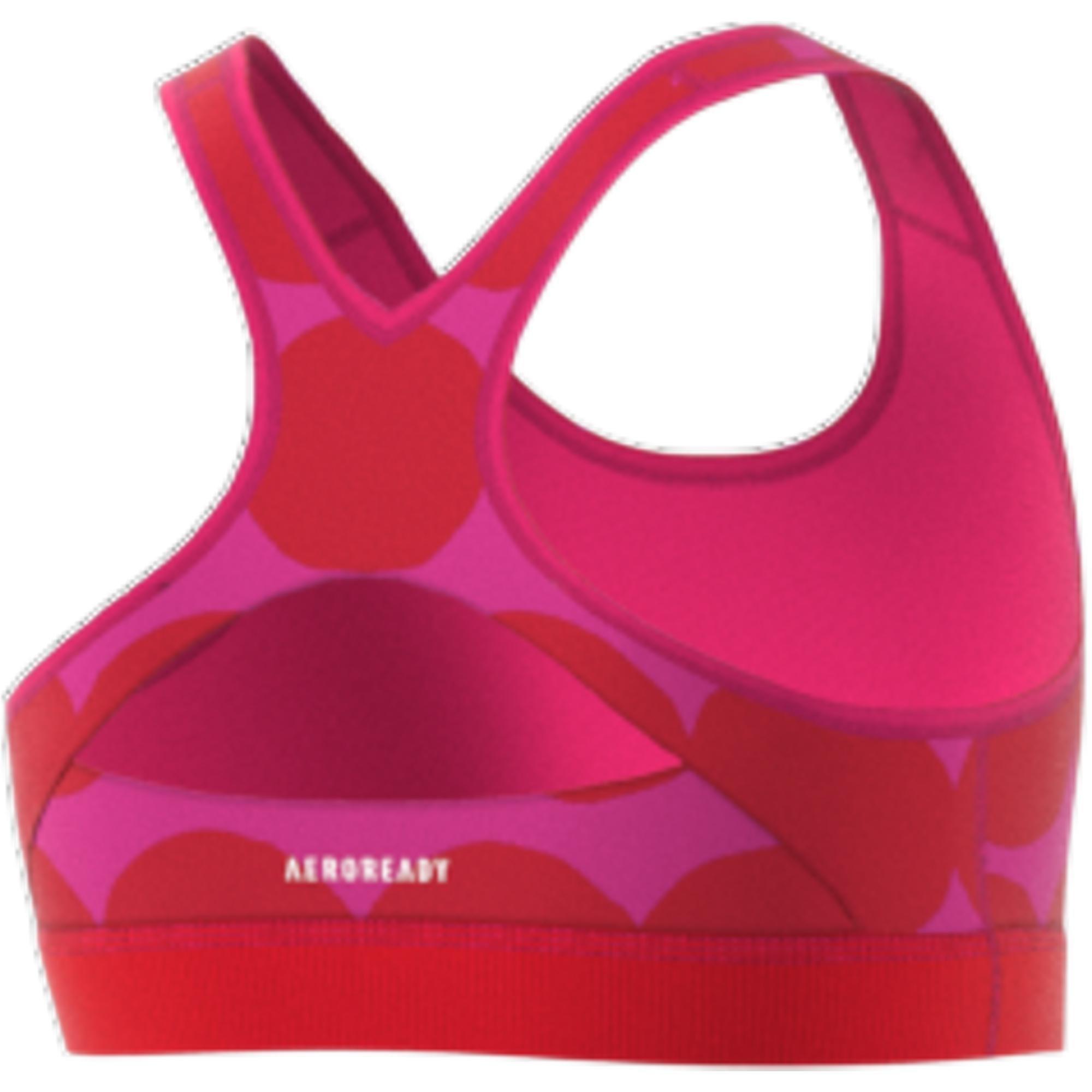 Kids Marimekko Primegreen Aeroready Training Bra, Pink, , large image number 7