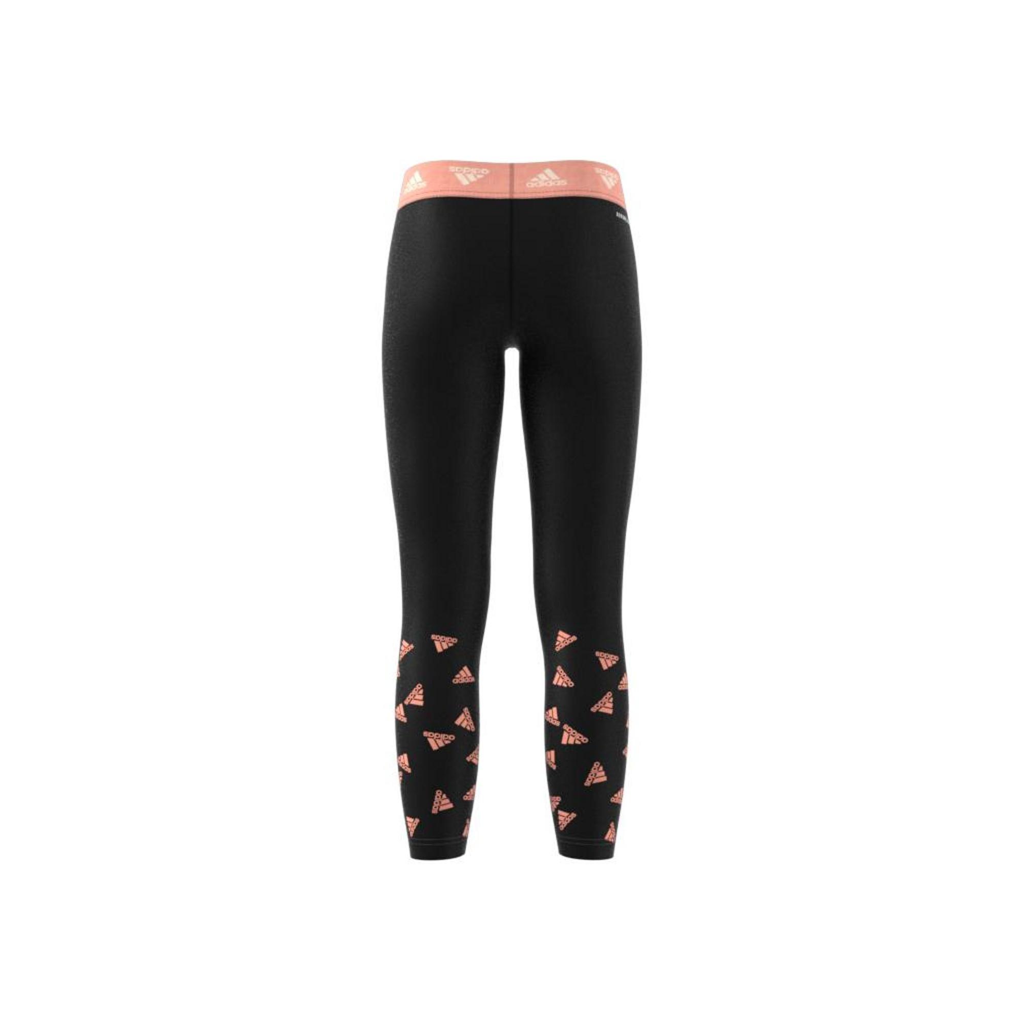 Kids Aeroready Up2Move Cotton Touch Training Stretch Leggings, Black, , large image number 1
