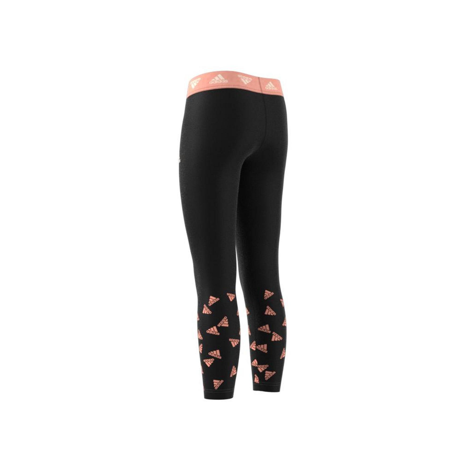 Kids Aeroready Up2Move Cotton Touch Training Stretch Leggings, Black, , large image number 4