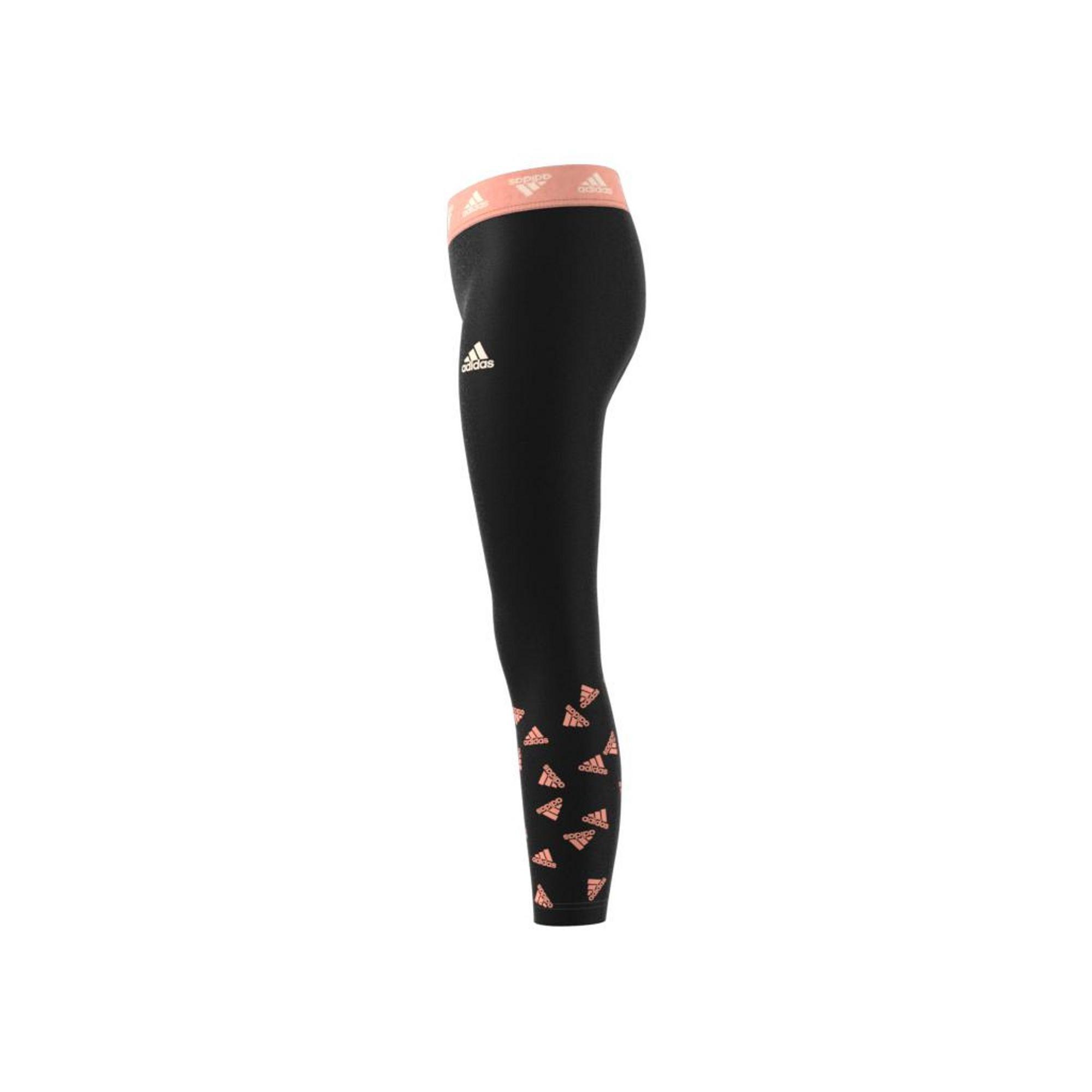 Kids Aeroready Up2Move Cotton Touch Training Stretch Leggings, Black, , large image number 6