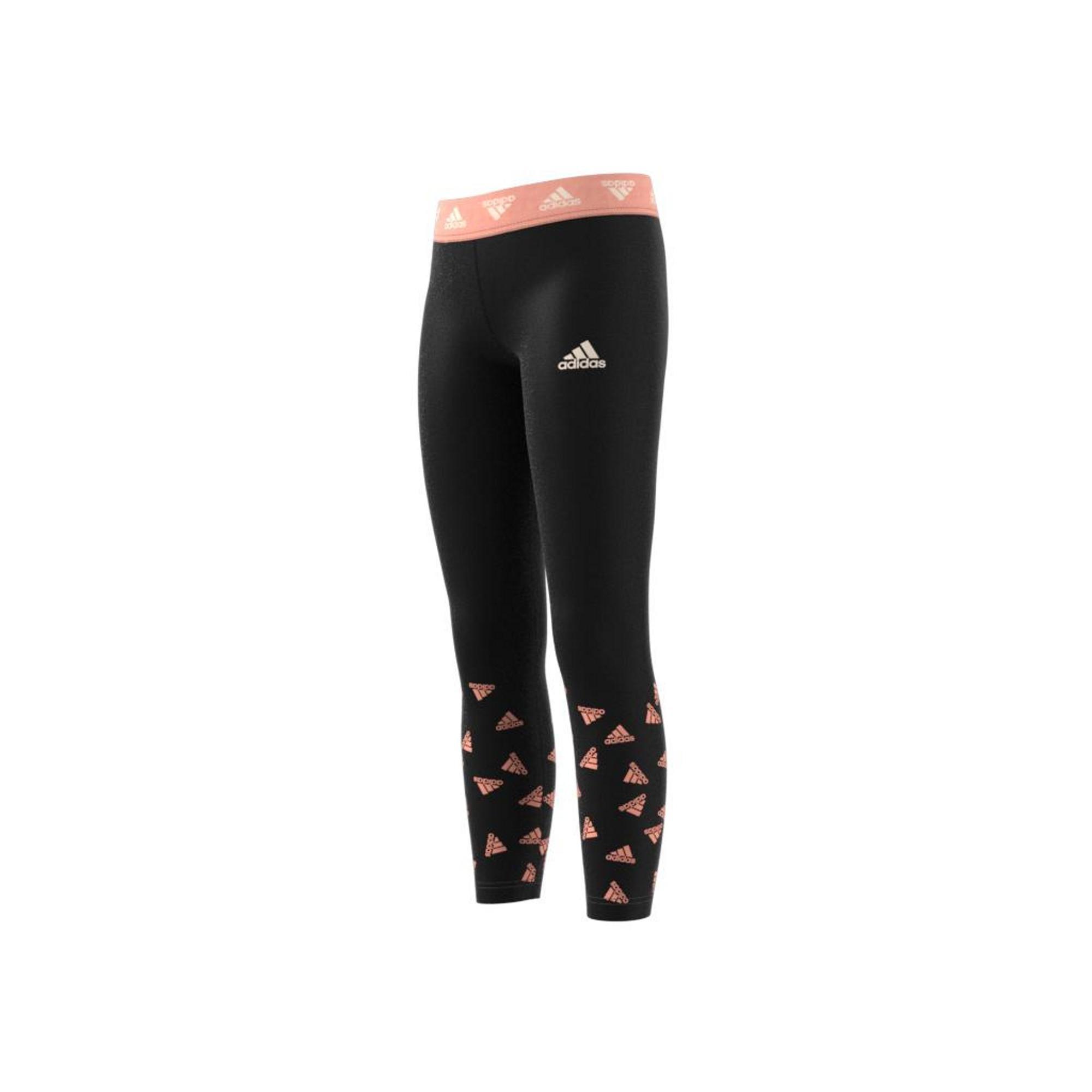 Kids Aeroready Up2Move Cotton Touch Training Stretch Leggings, Black, , large image number 9