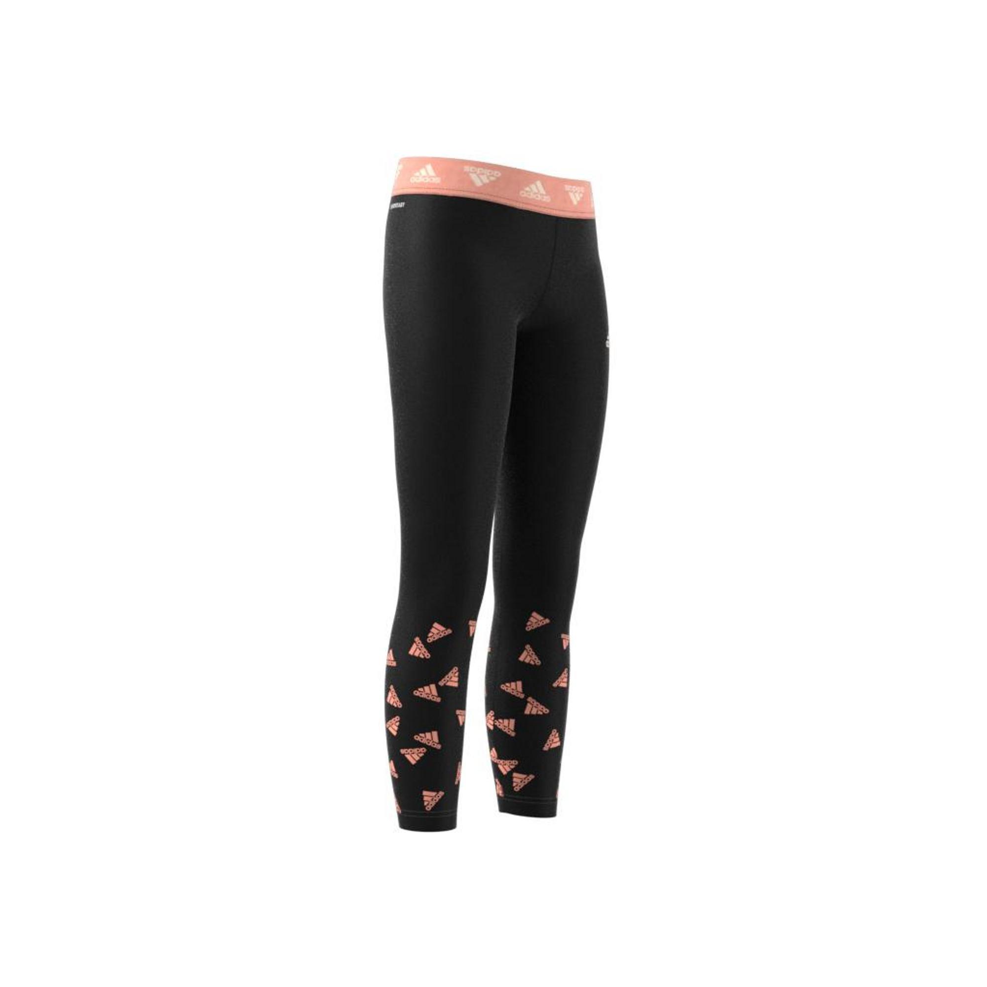 Kids Aeroready Up2Move Cotton Touch Training Stretch Leggings, Black, , large image number 10