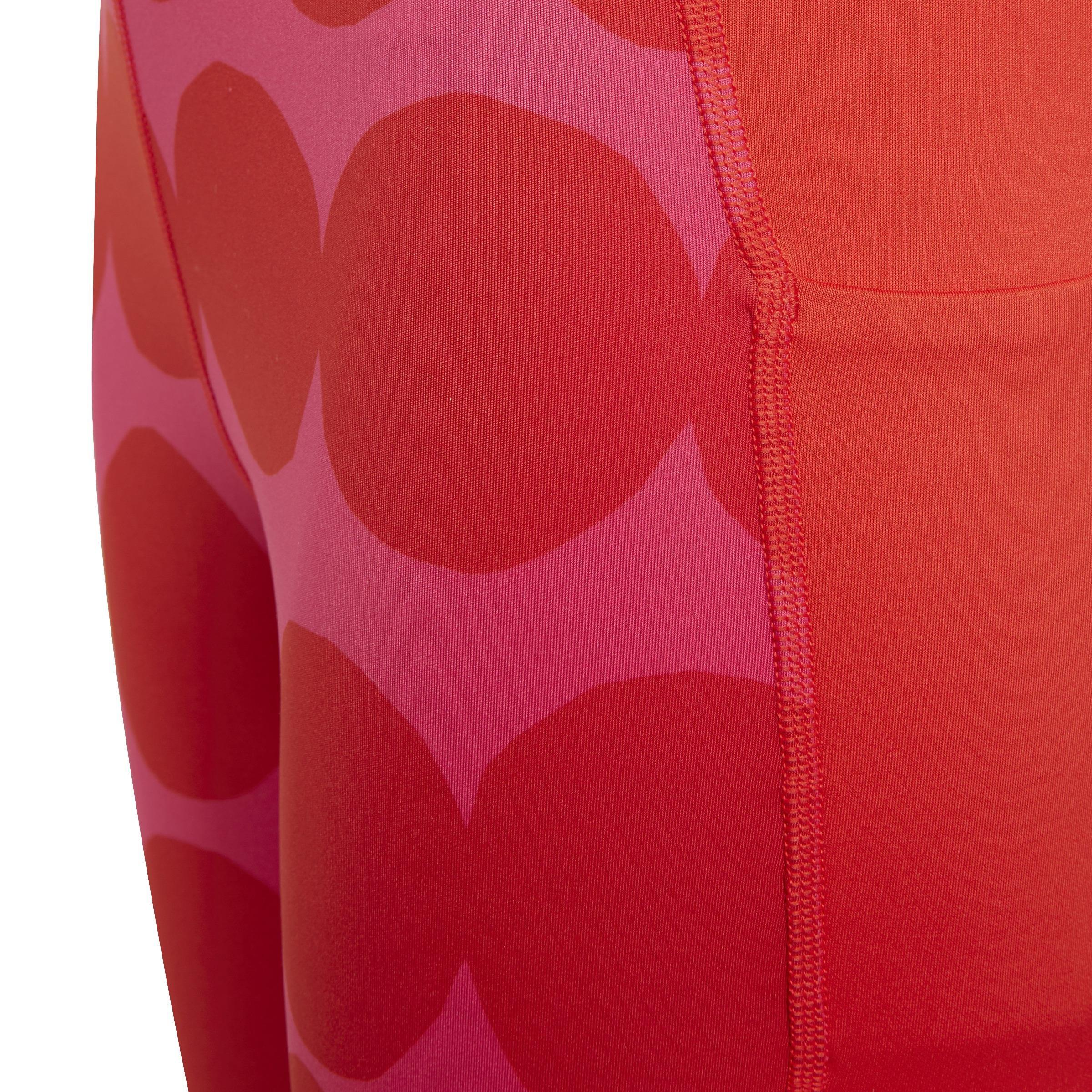 Marimekko Techfit Primegreen Aeroready Training Pocket Leggings, Pink, A901_ONE, large image number 4