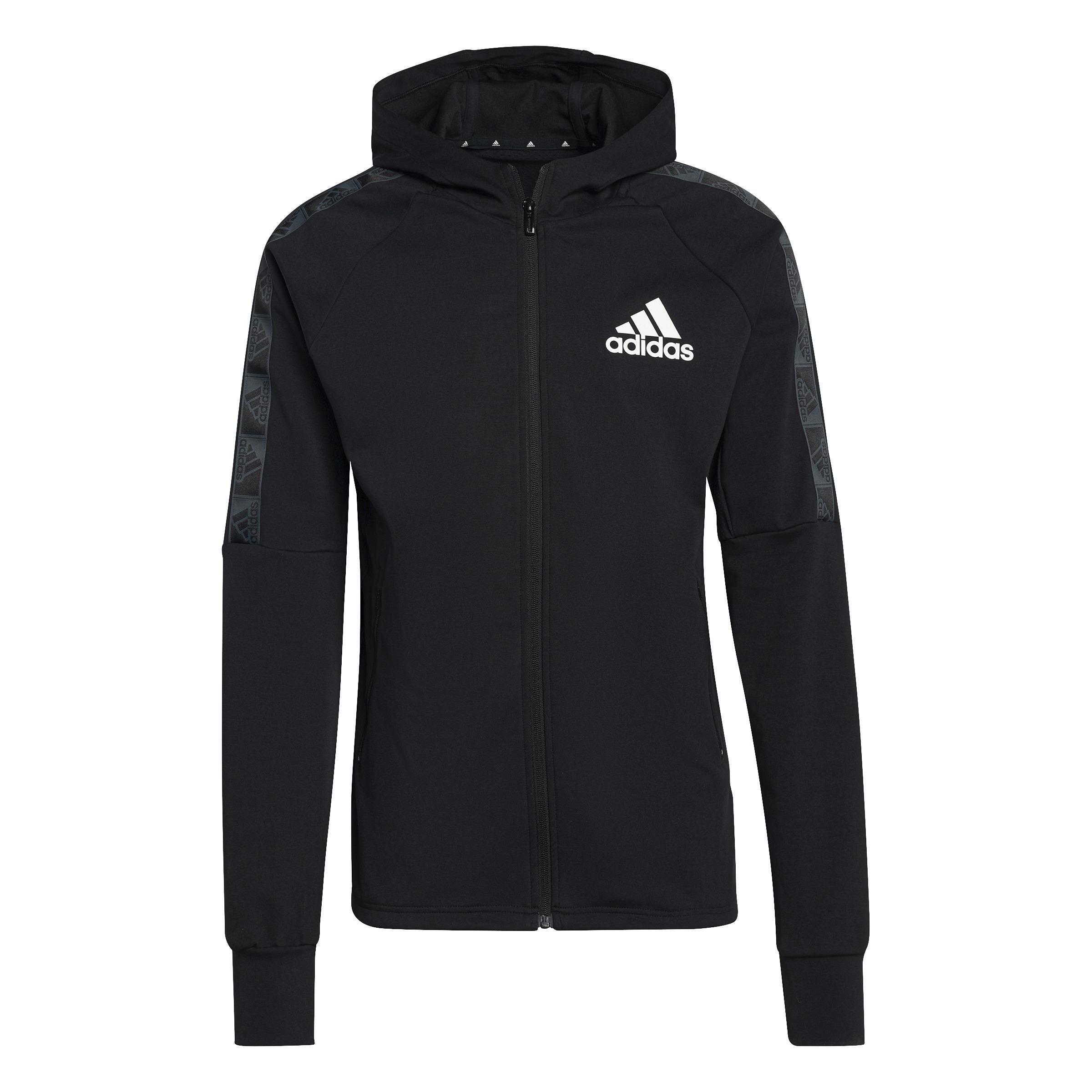 AEROREADY Designed to Move Sport Motion Logo Hoodie, Black, , large image number 1