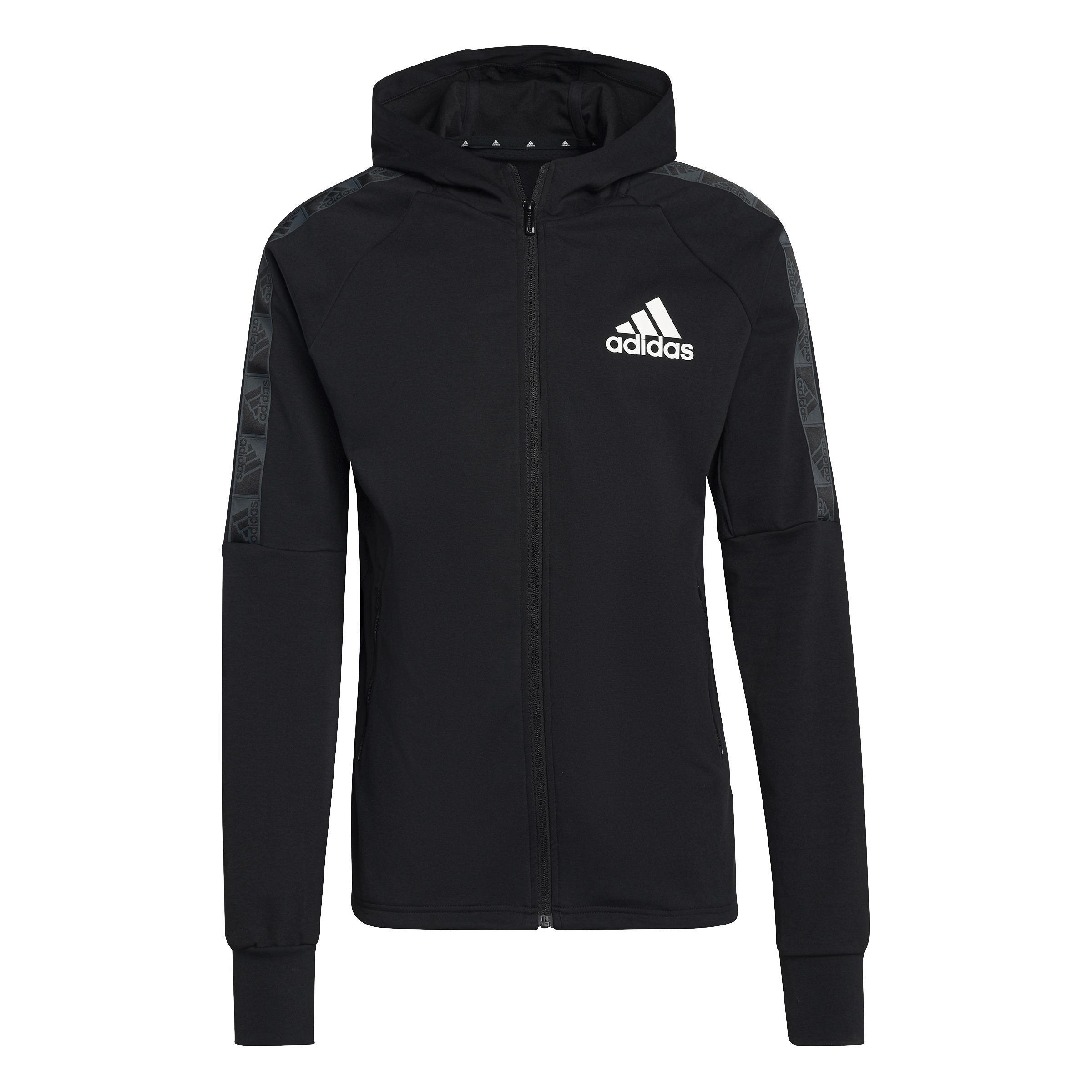 AEROREADY Designed to Move Sport Motion Logo Hoodie, Black, , large image number 2