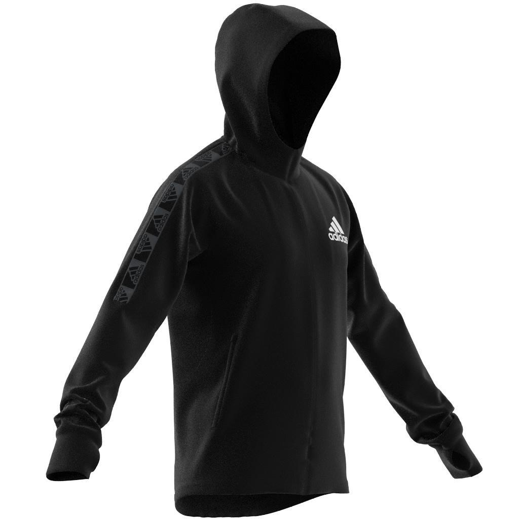 AEROREADY Designed to Move Sport Motion Logo Hoodie, Black, , large image number 7