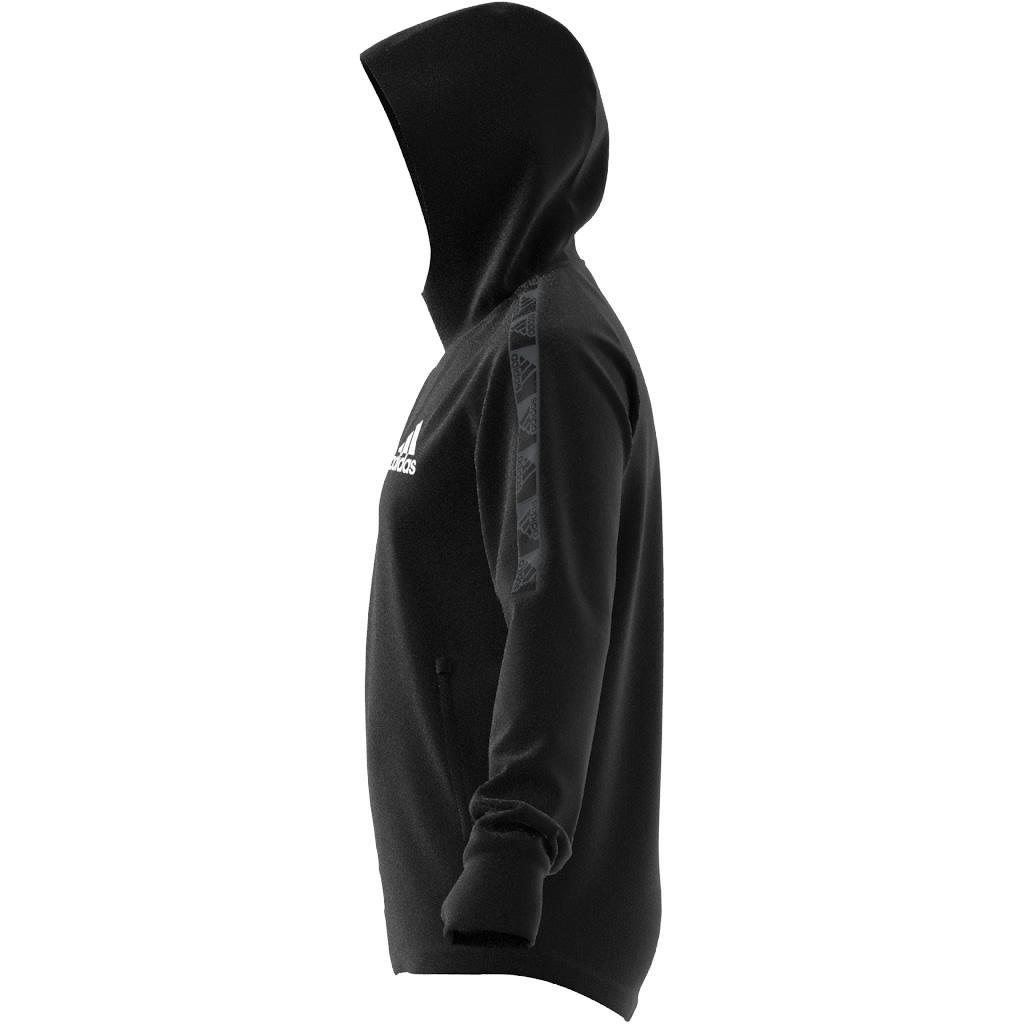 AEROREADY Designed to Move Sport Motion Logo Hoodie, Black, , large image number 8
