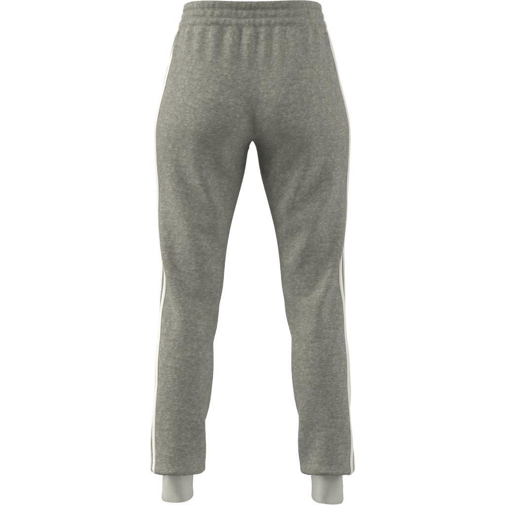 Essentials Fleece 3-Stripes Joggers, Grey, A901_ONE, large image number 9