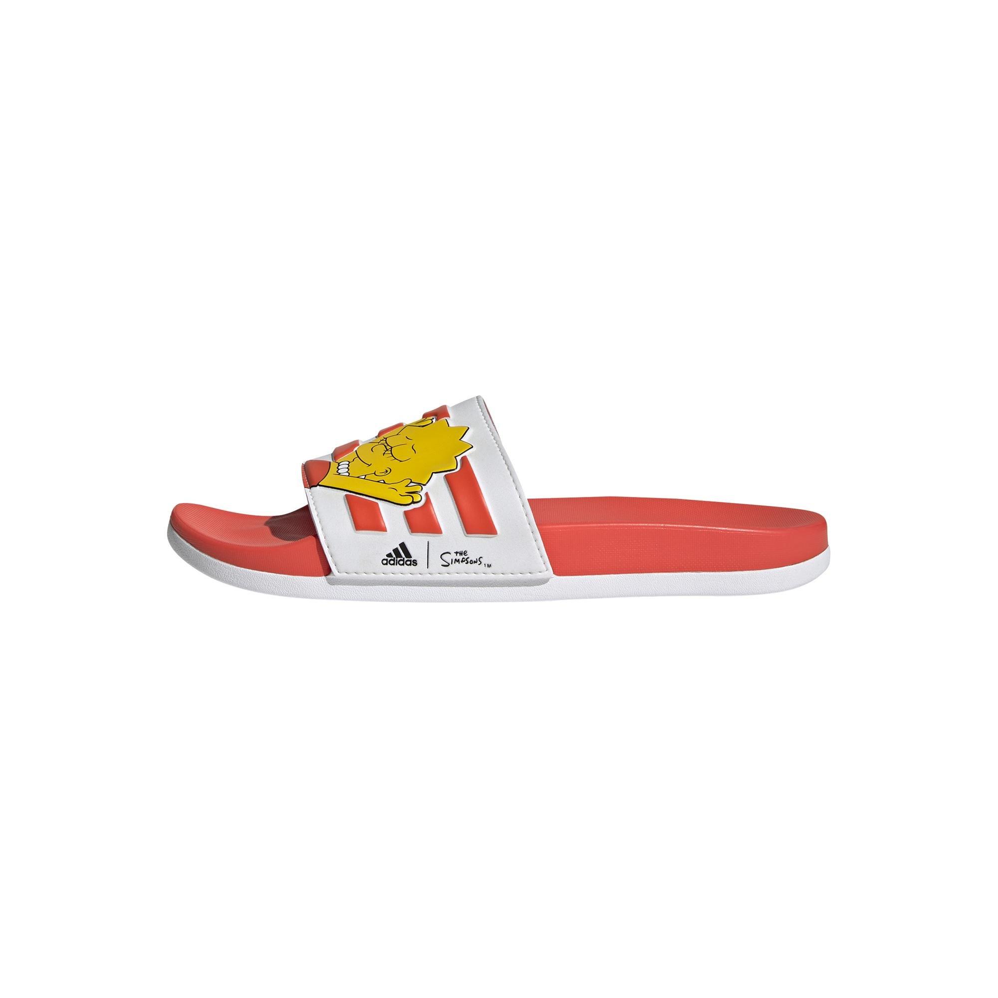 The Simpsons Adilette Comfort Slides, White, A901_ONE, large image number 1