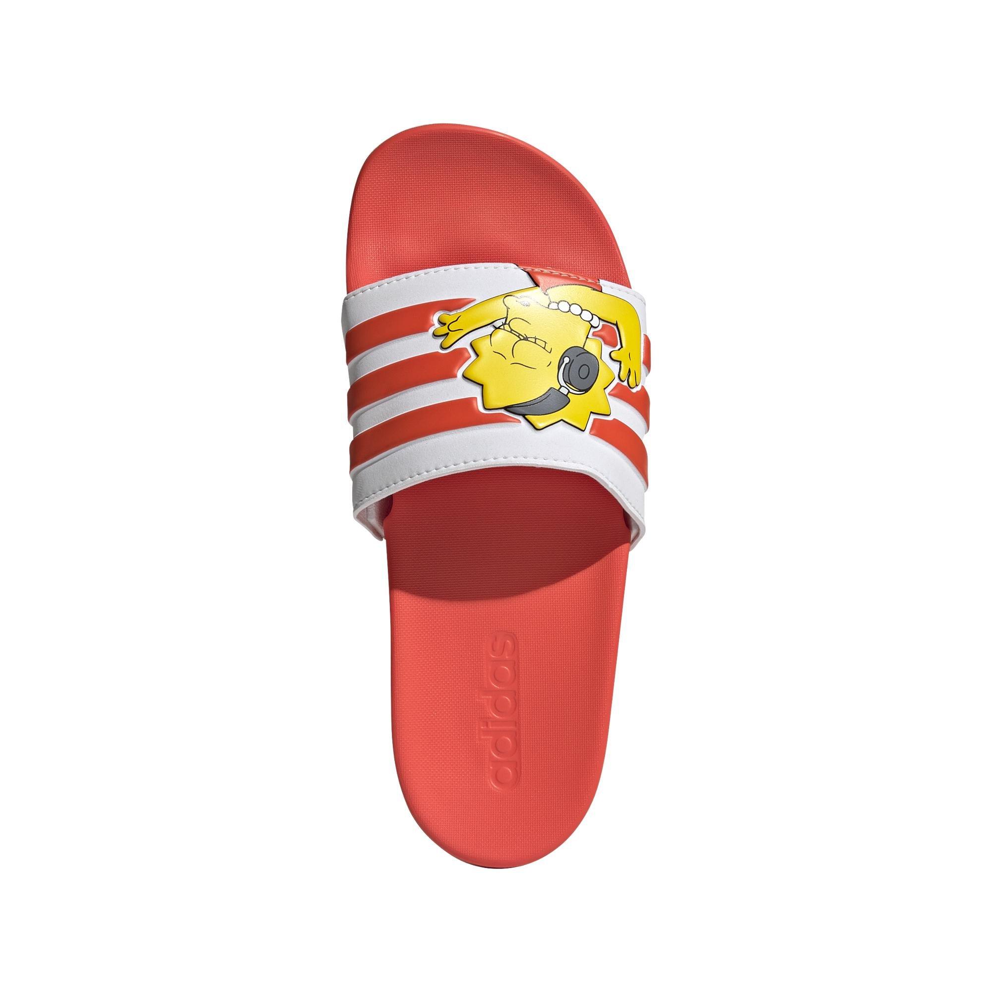 The Simpsons Adilette Comfort Slides, White, A901_ONE, large image number 2