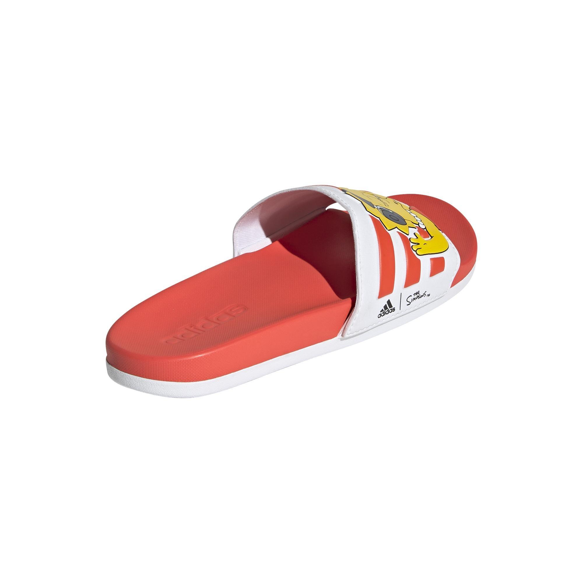 The Simpsons Adilette Comfort Slides, White, A901_ONE, large image number 5