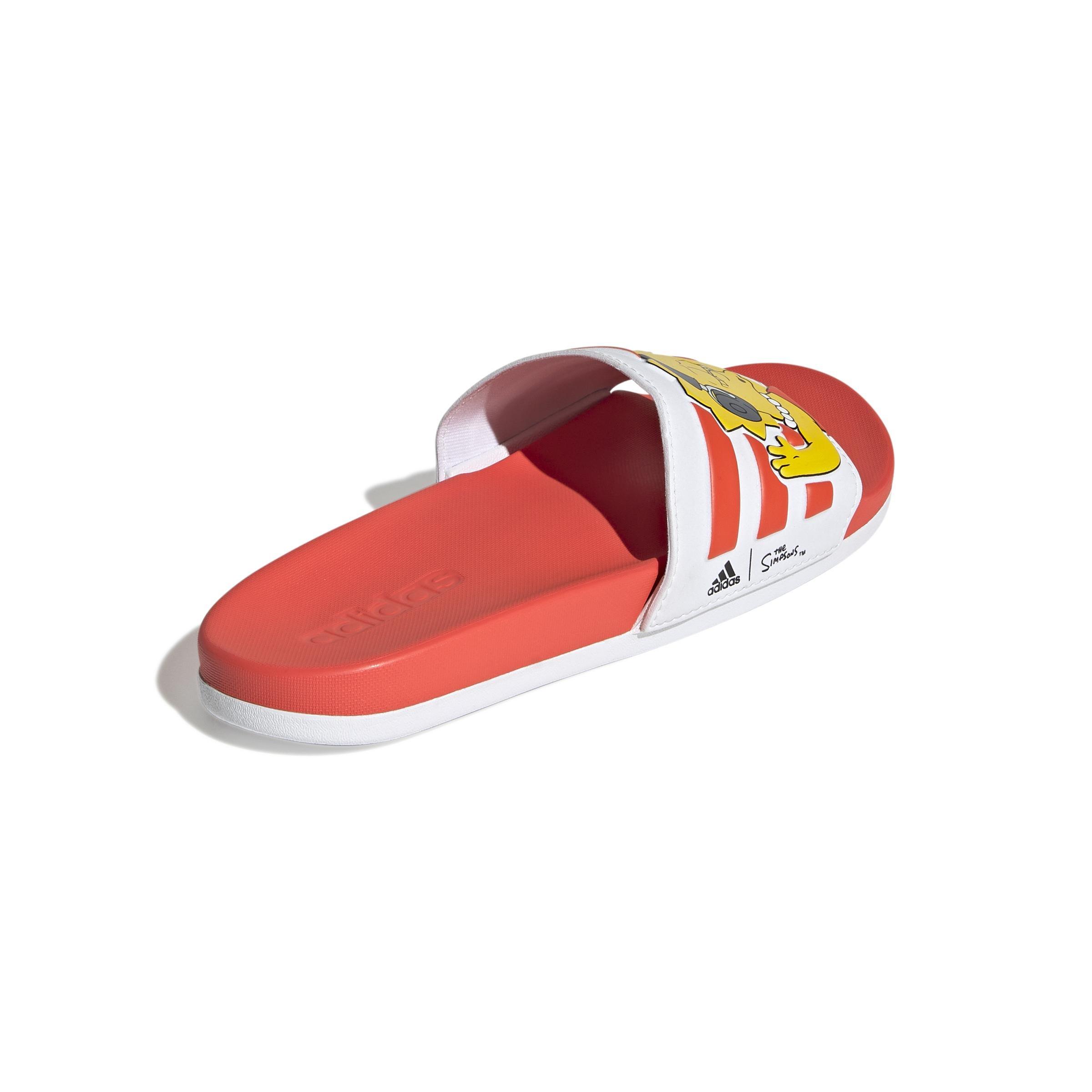 The Simpsons Adilette Comfort Slides, White, A901_ONE, large image number 6
