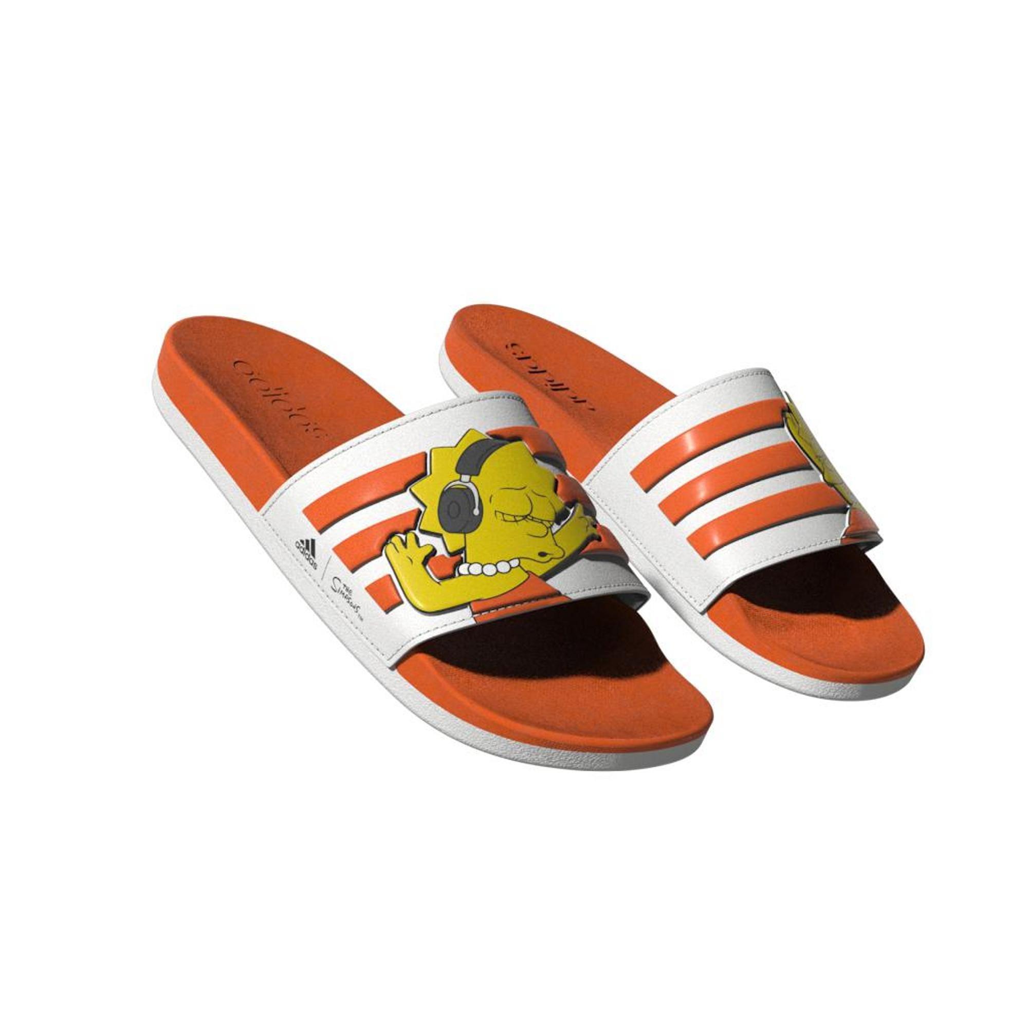 The Simpsons Adilette Comfort Slides, White, , large image number 12