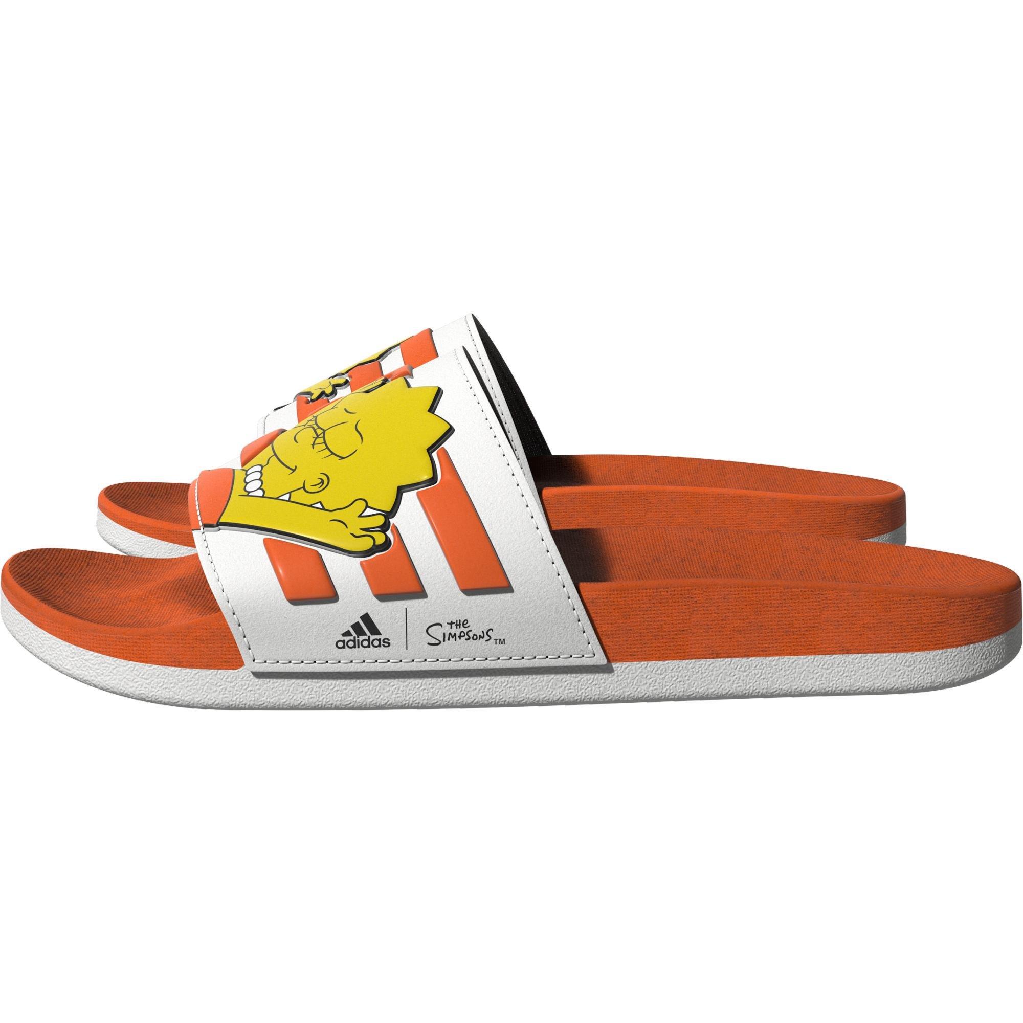 The Simpsons Adilette Comfort Slides, White, A901_ONE, large image number 13