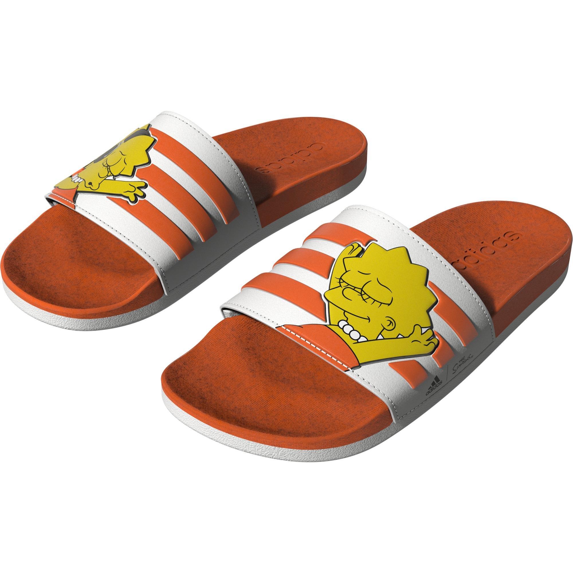The Simpsons Adilette Comfort Slides, White, A901_ONE, large image number 19