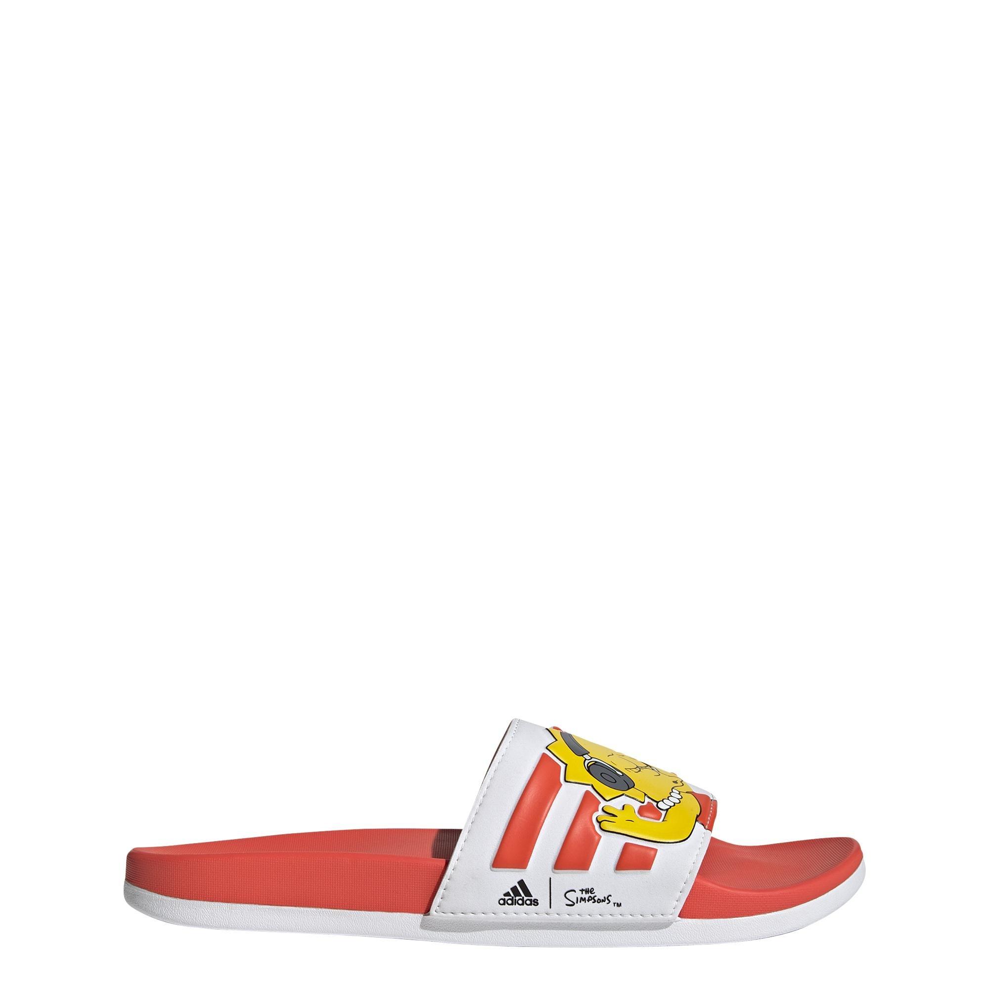 The Simpsons Adilette Comfort Slides, White, A901_ONE, large image number 24