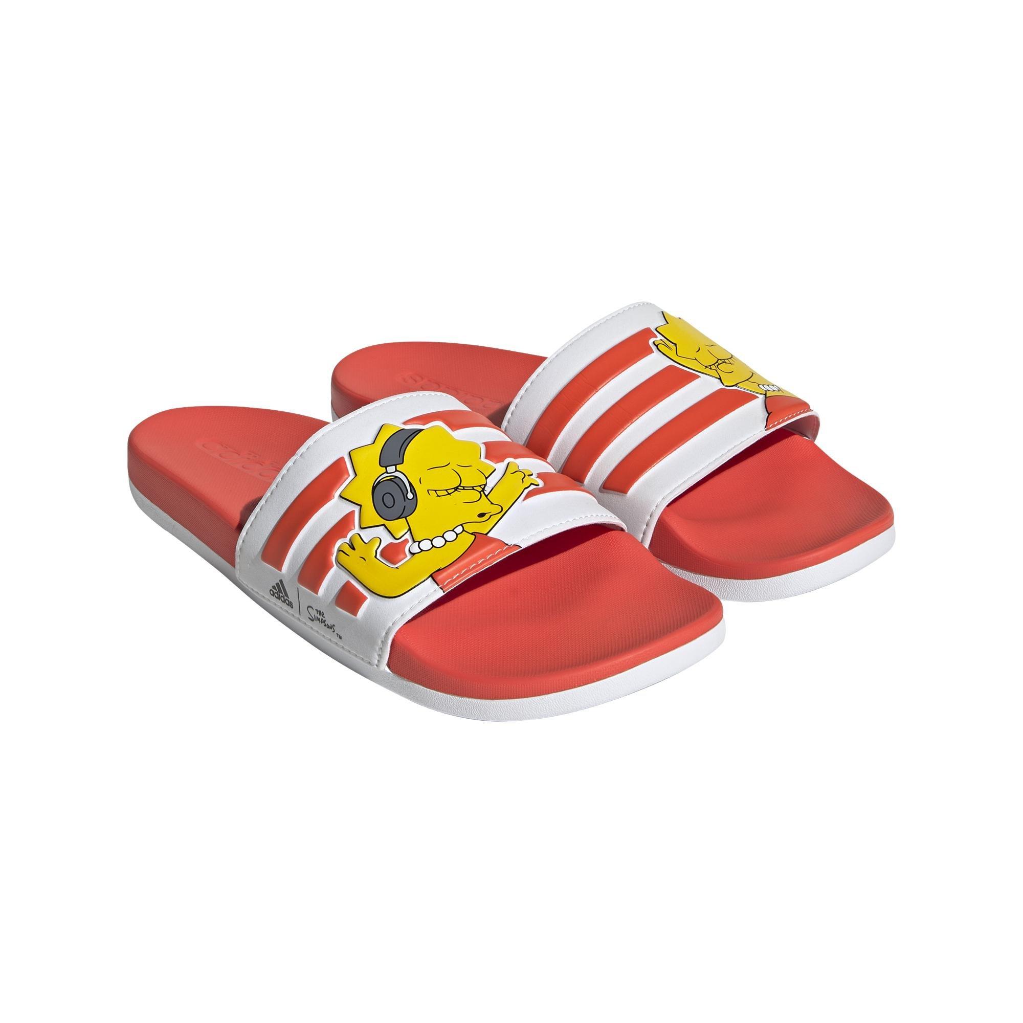 The Simpsons Adilette Comfort Slides, White, A901_ONE, large image number 25