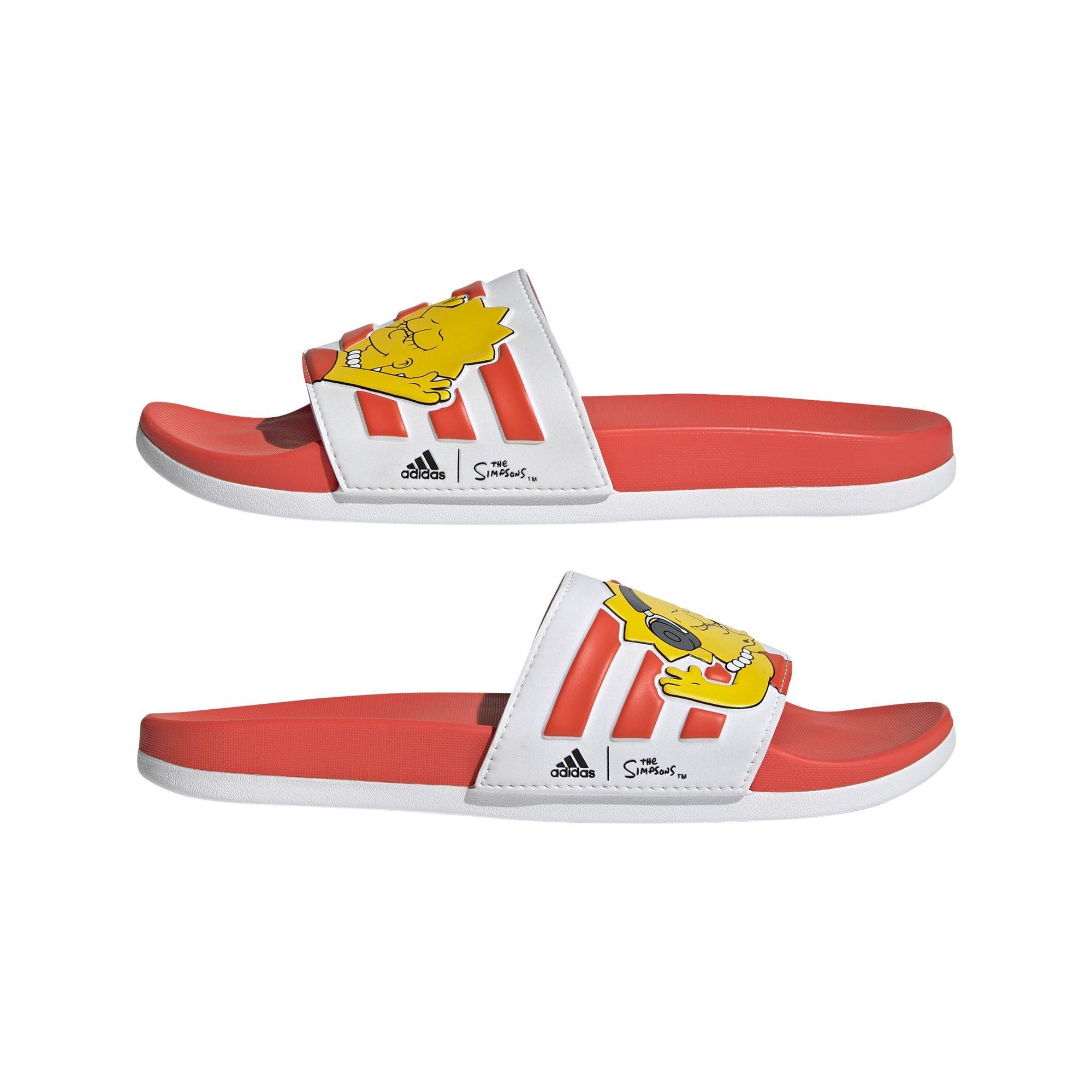 The Simpsons Adilette Comfort Slides, White, A901_ONE, large image number 26