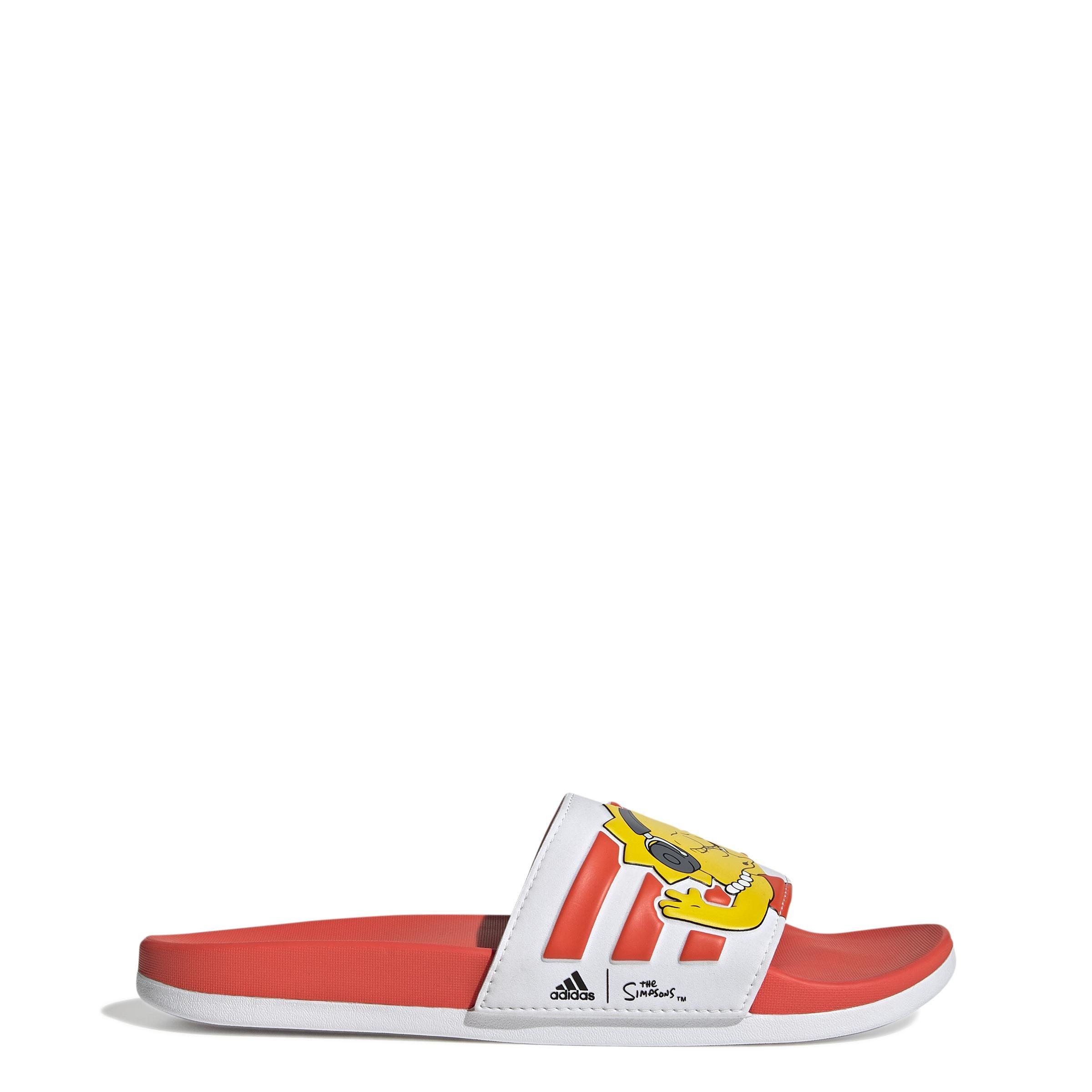 The Simpsons Adilette Comfort Slides, White, A901_ONE, large image number 27