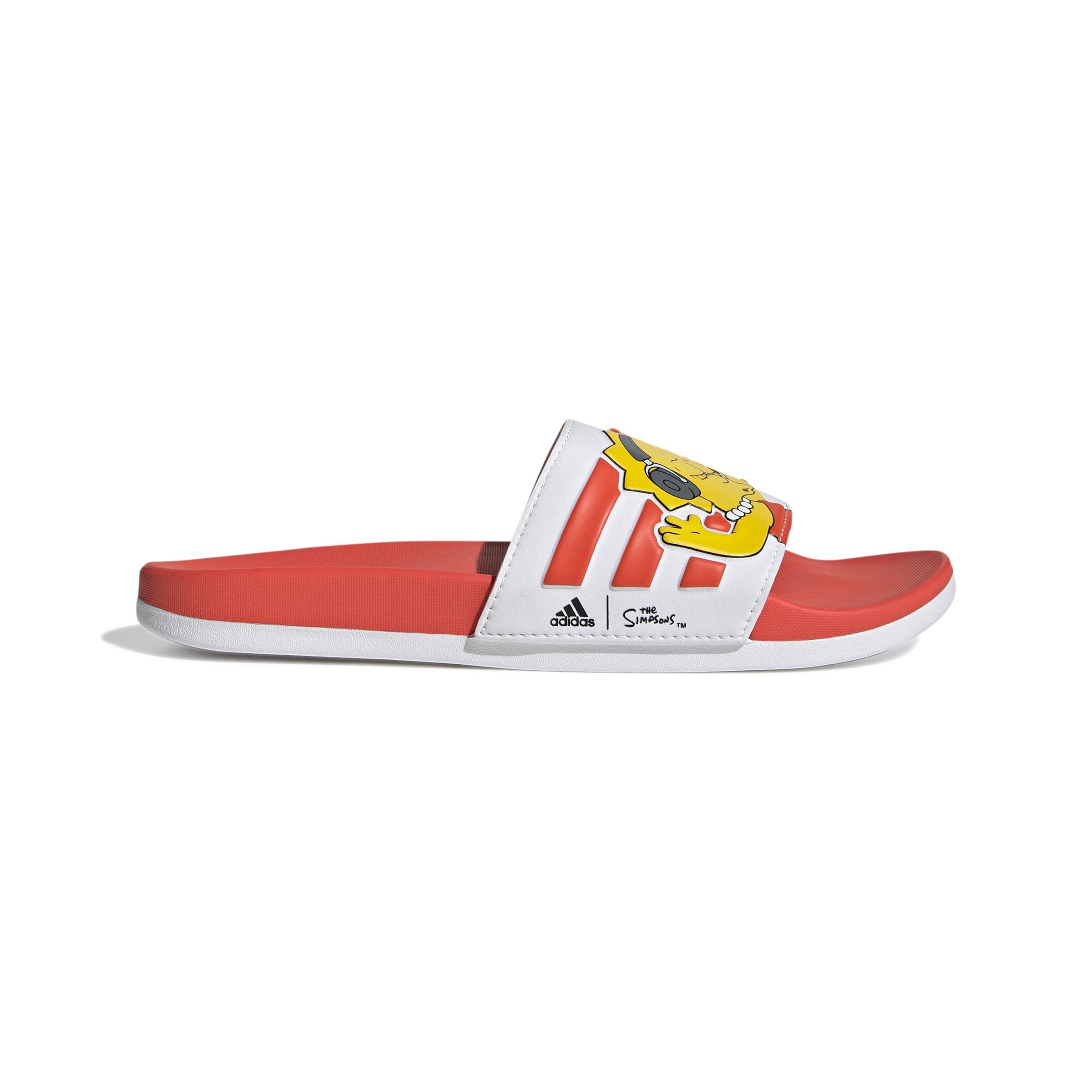 The Simpsons Adilette Comfort Slides, White, A901_ONE, large image number 29