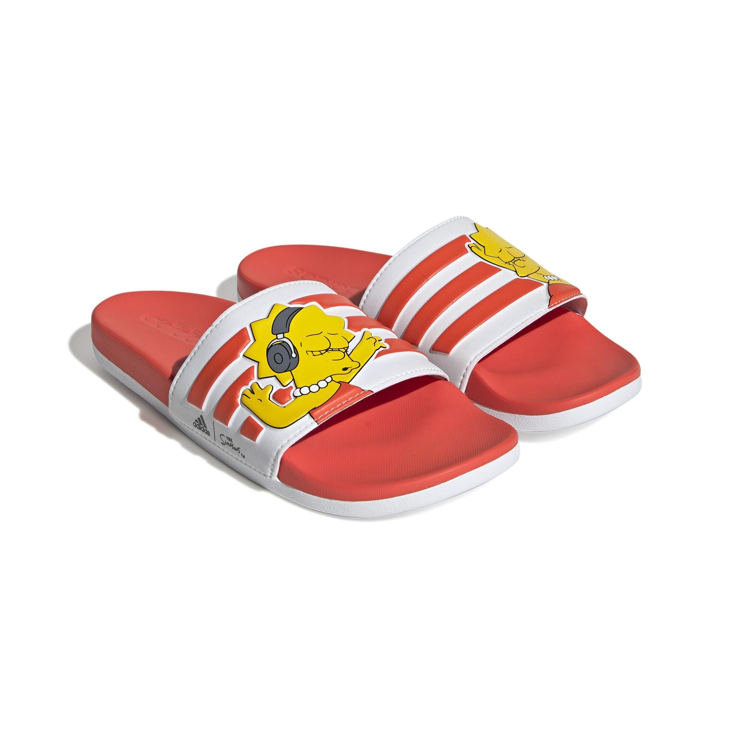 The Simpsons Adilette Comfort Slides, White, , large image number 32