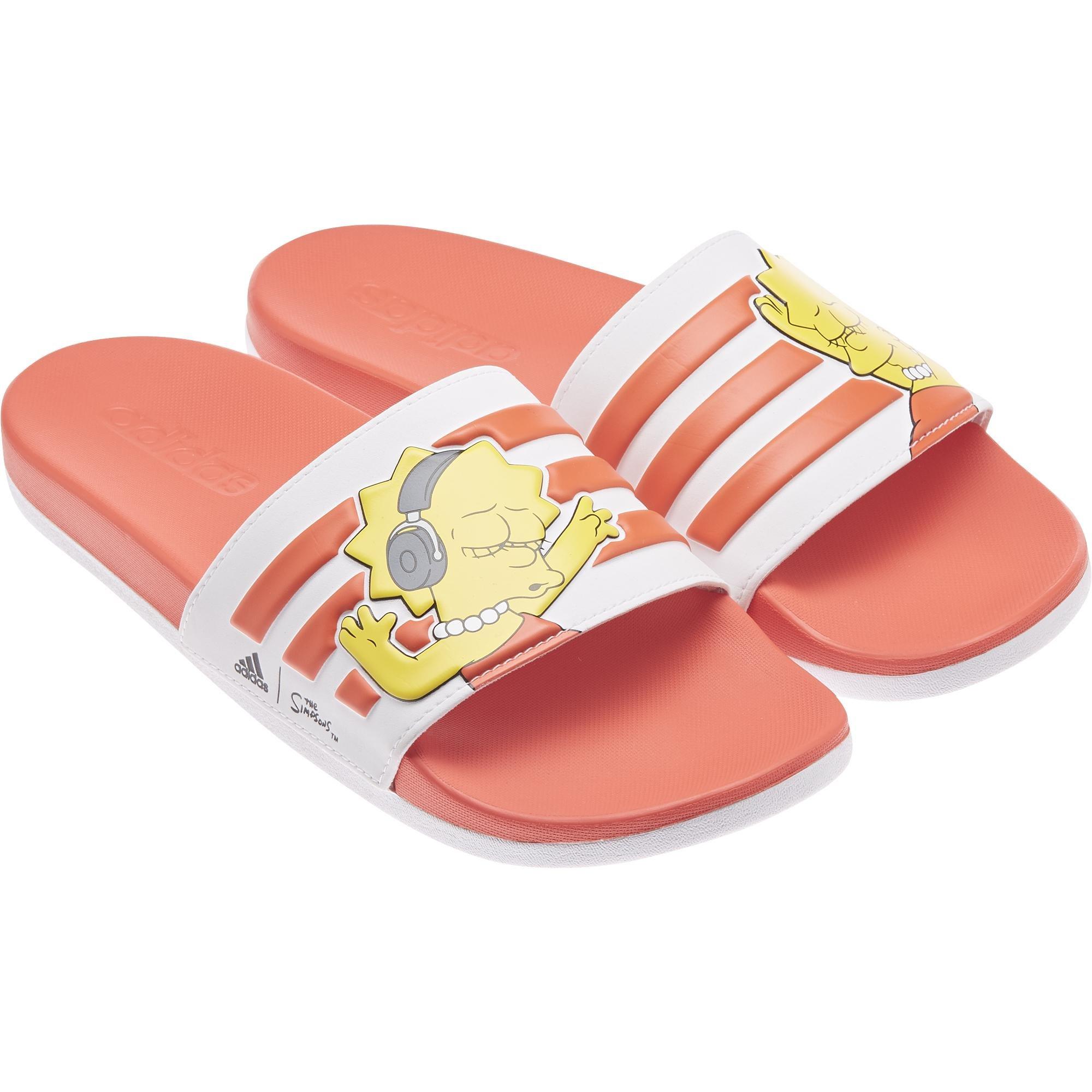 The Simpsons Adilette Comfort Slides, White, A901_ONE, large image number 33