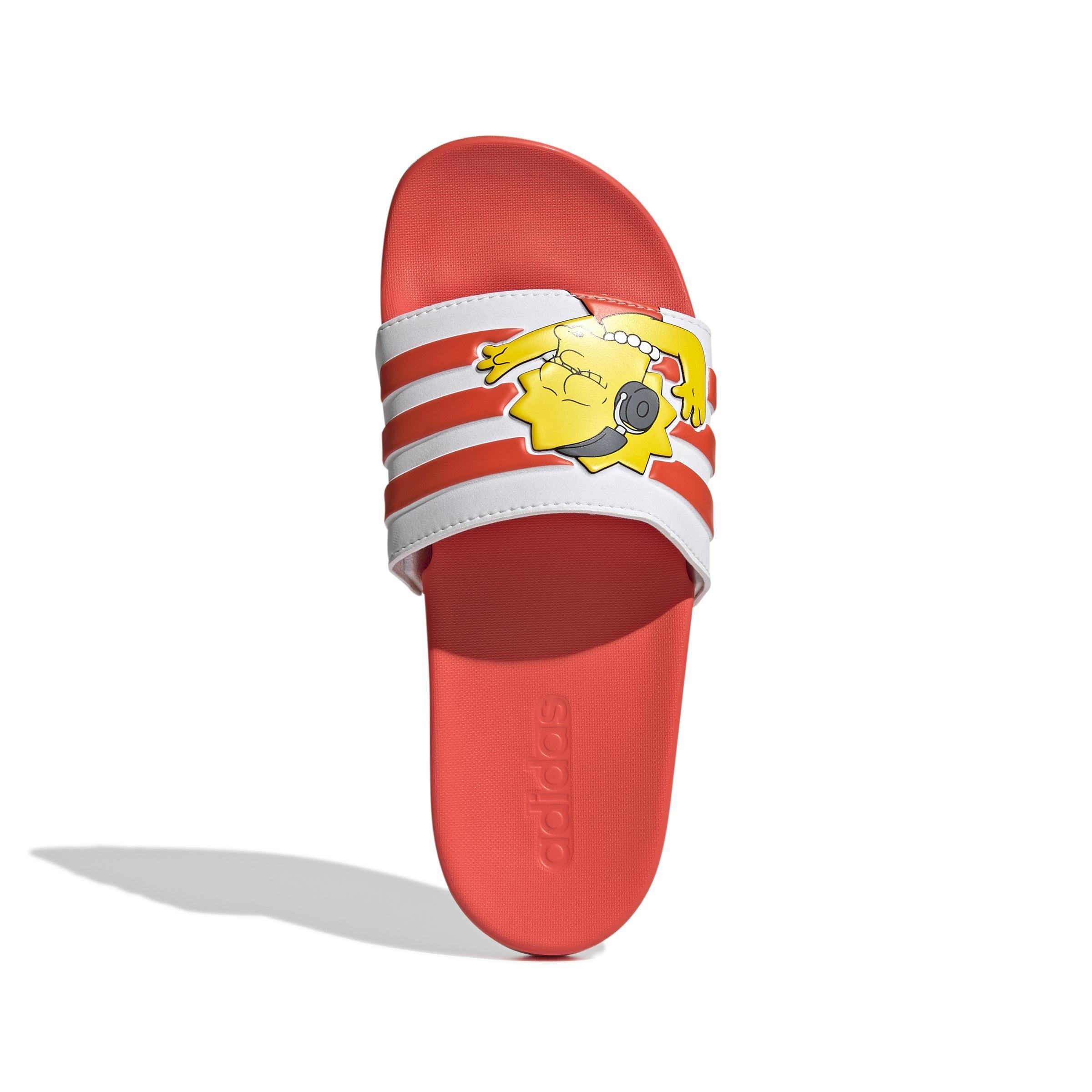 The Simpsons Adilette Comfort Slides, White, A901_ONE, large image number 37