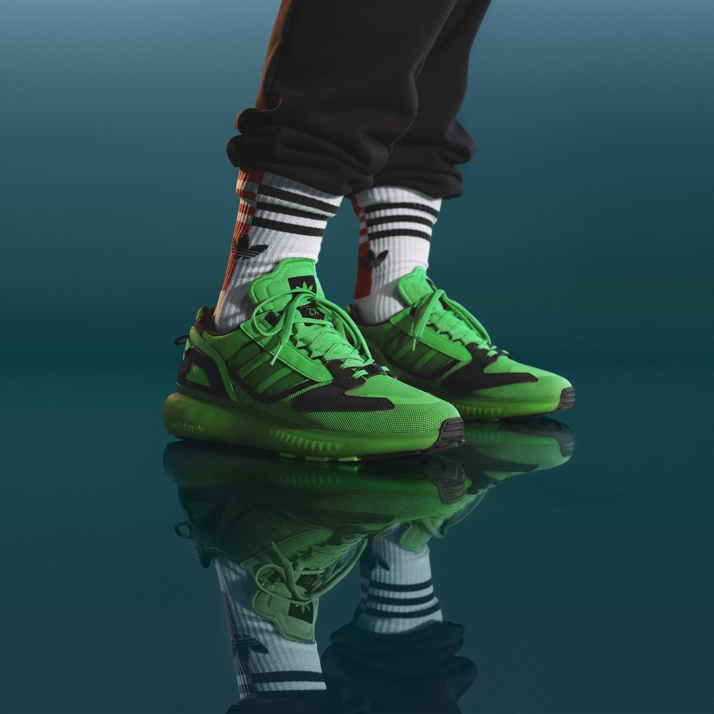 Zx 5K Boost Shoes, Green, A901_ONE, large image number 8