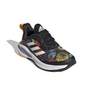 Kids  Fortarun Womens Day Graphic Top Strap Running Shoes, Black, A901_ONE, thumbnail image number 1