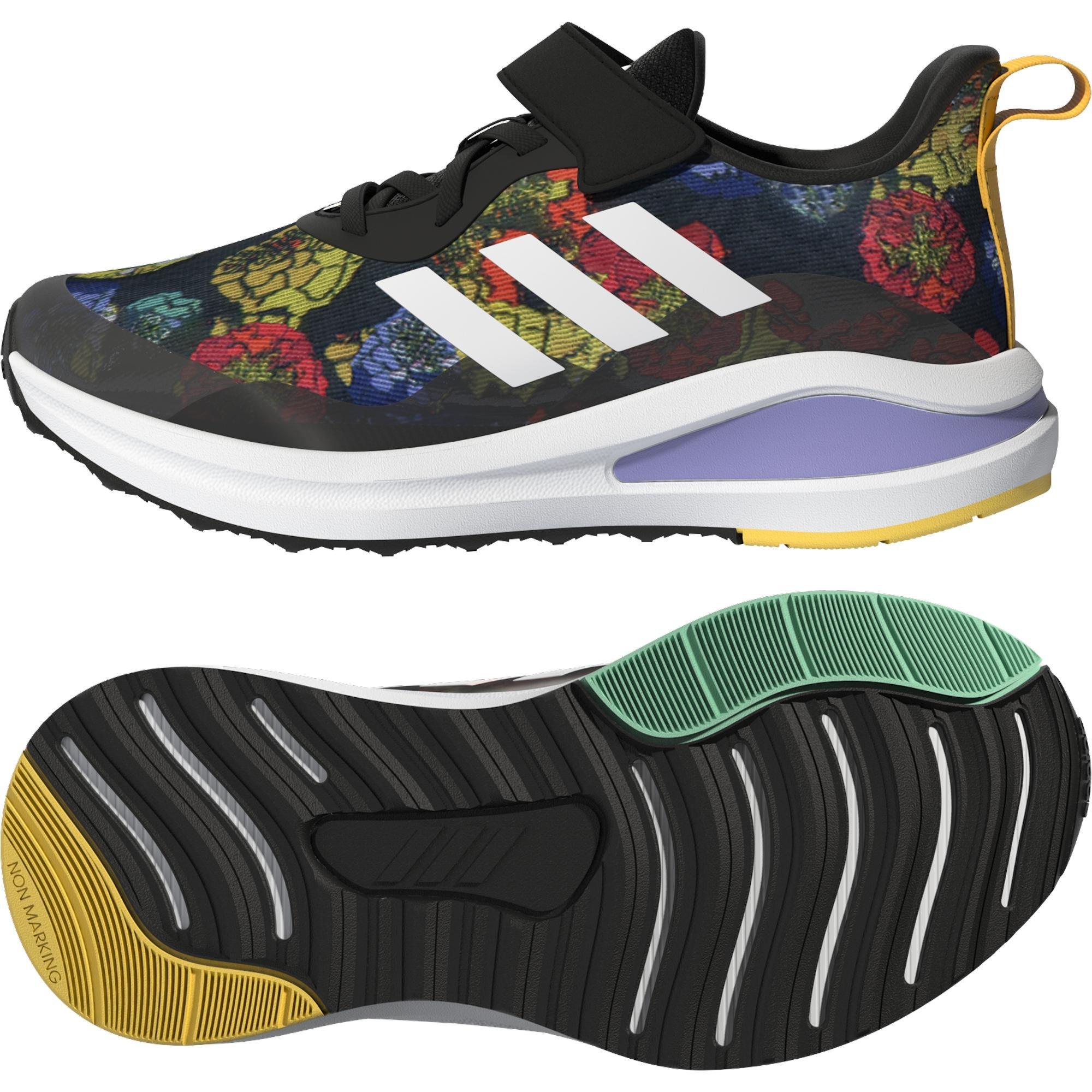 Unisex Kids Fortarun Women's Day Graphic Top Strap Running Shoes, Black, A901_ONE, large image number 12